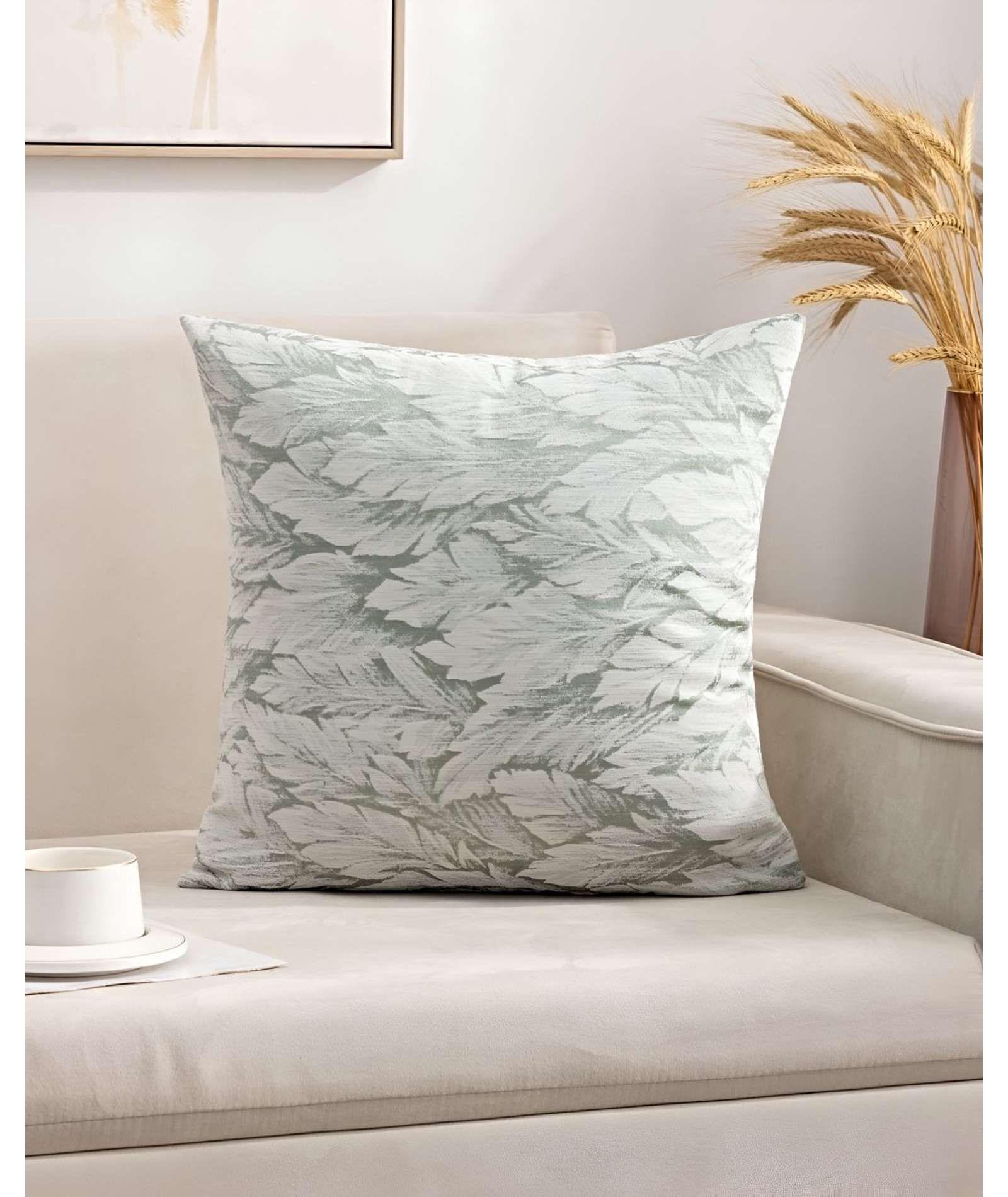 JUEGO DE 4 FUNDAS DE COJINES DISEÑO HOJA 45CM X 45 CM A4-2