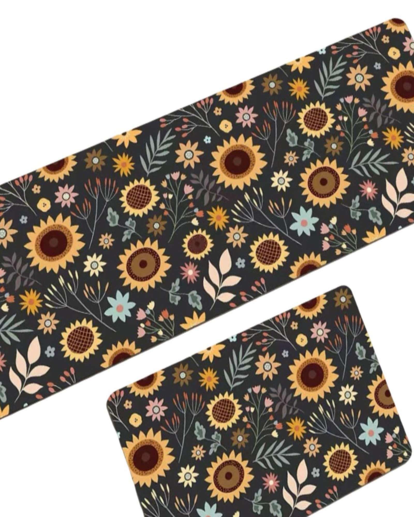 TAPETES DECORATIVAS COCINA ANTIDESLIZANTE DISEÑO GIRASOL-2