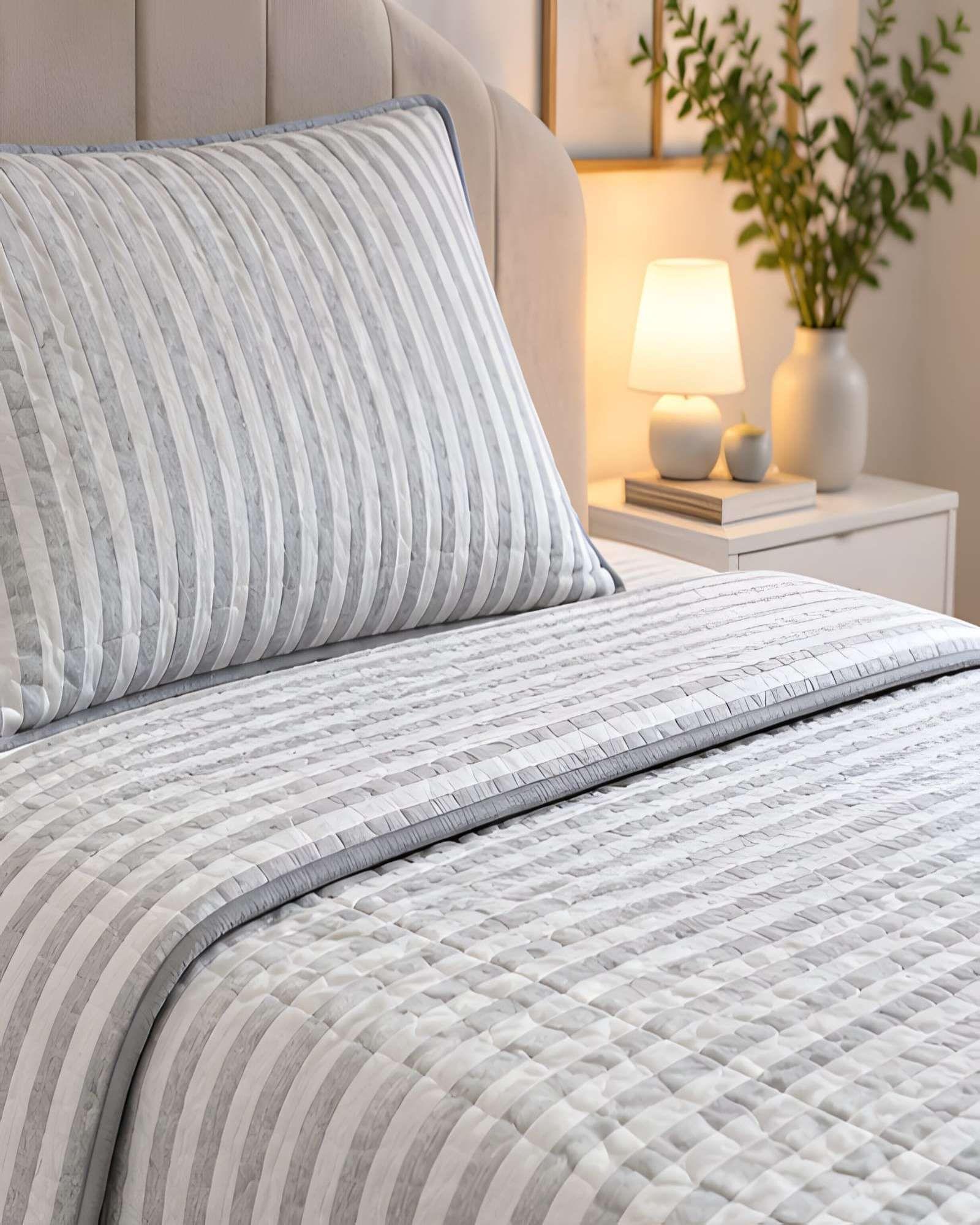 Quilt Delgado Cubrecama 1.5 Plazas + Funda de Almohada D30-1