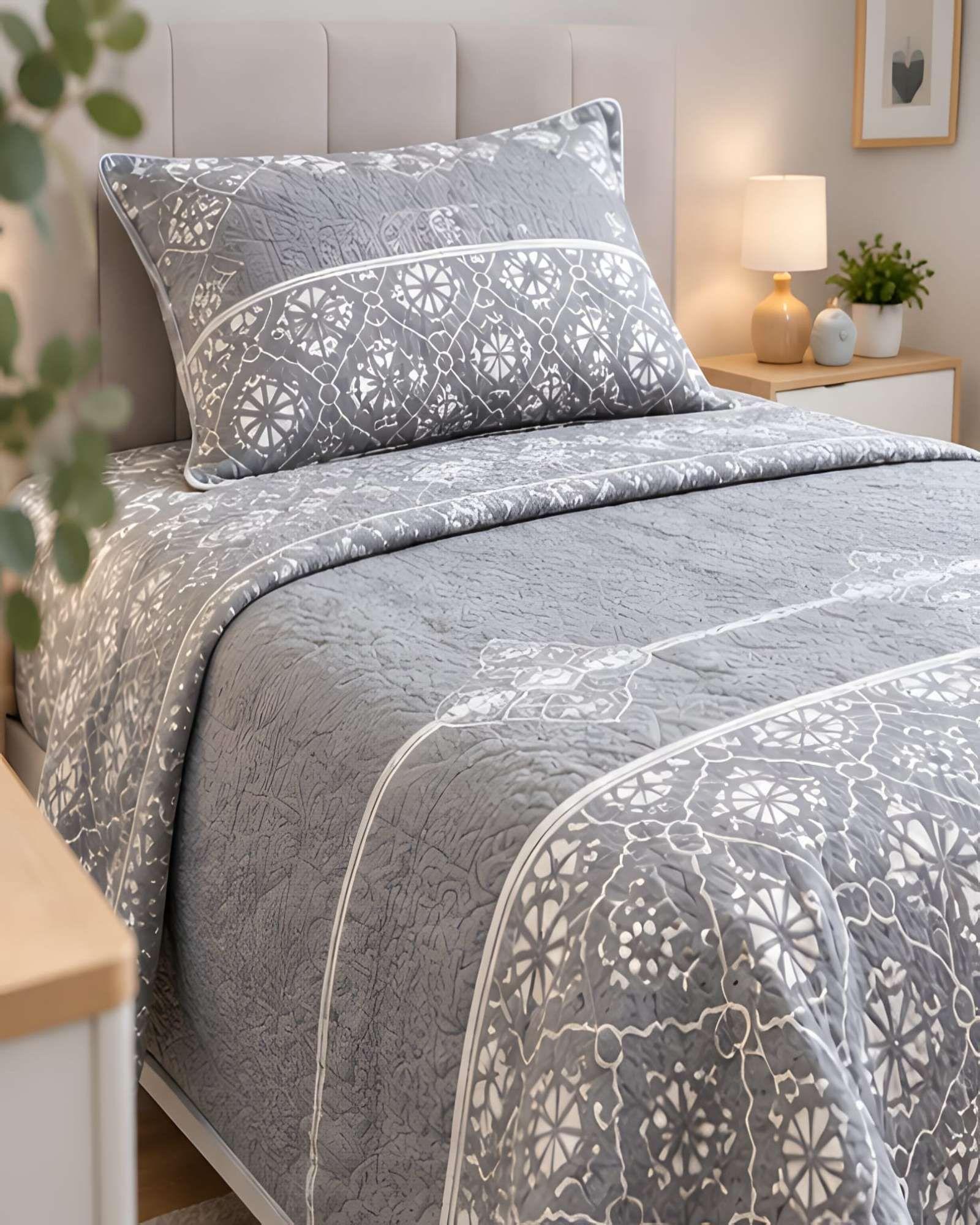 Set Cubrecama Verano 1.5 Plazas  + Almohada + Funda 20-4
