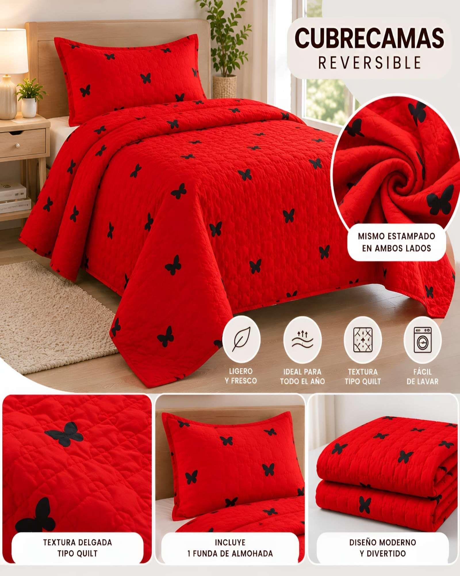 Set Quilt Verano 1.5 Plazas - Incluye Almohada Y Funda-5