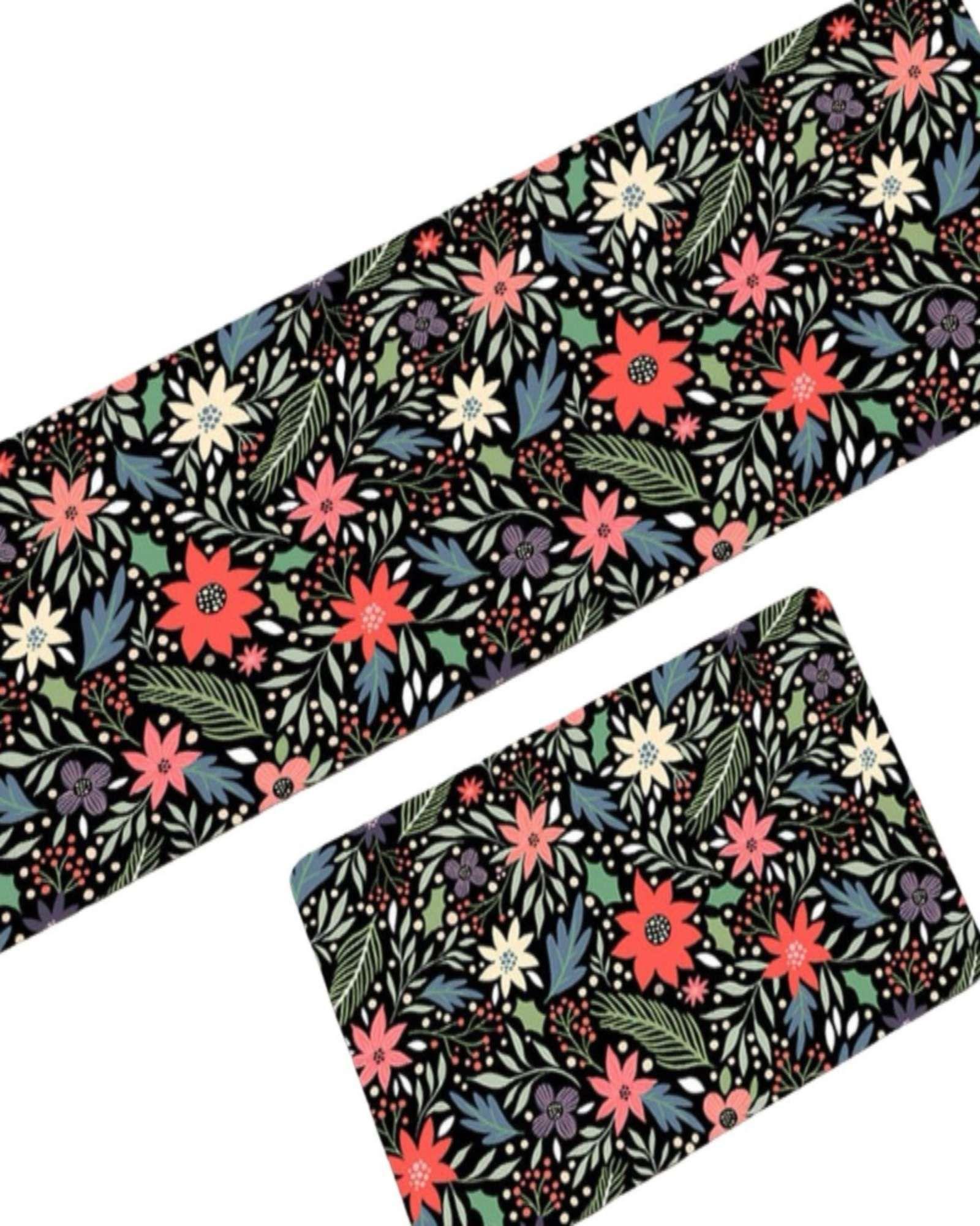 TAPETES DECORATIVAS COCINA ANTIDESLIZANTE DISEÑO FLOREADOS-2