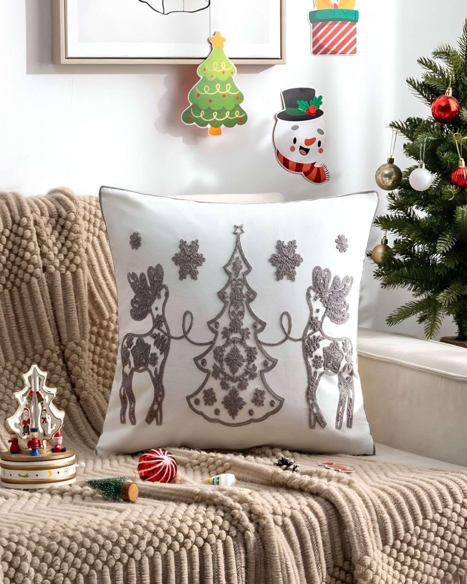 PACK DE 4 FUNDAS DE COJIN PARA NAVIDAD K21-1
