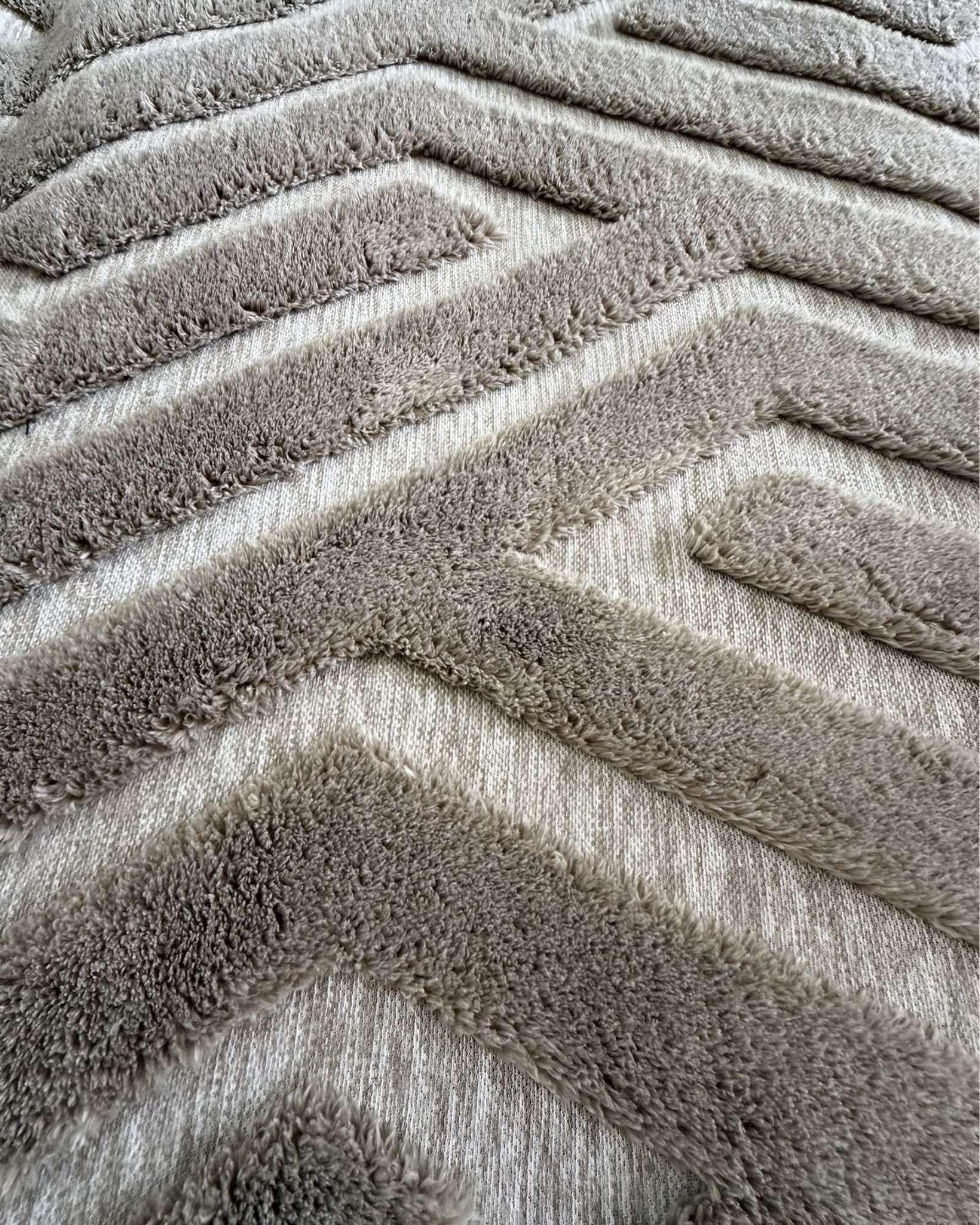 ALFOMBRA LIVING COMEDOR DISEÑO GEOMETRICO 160X200CM BEIGE OSCURO-3