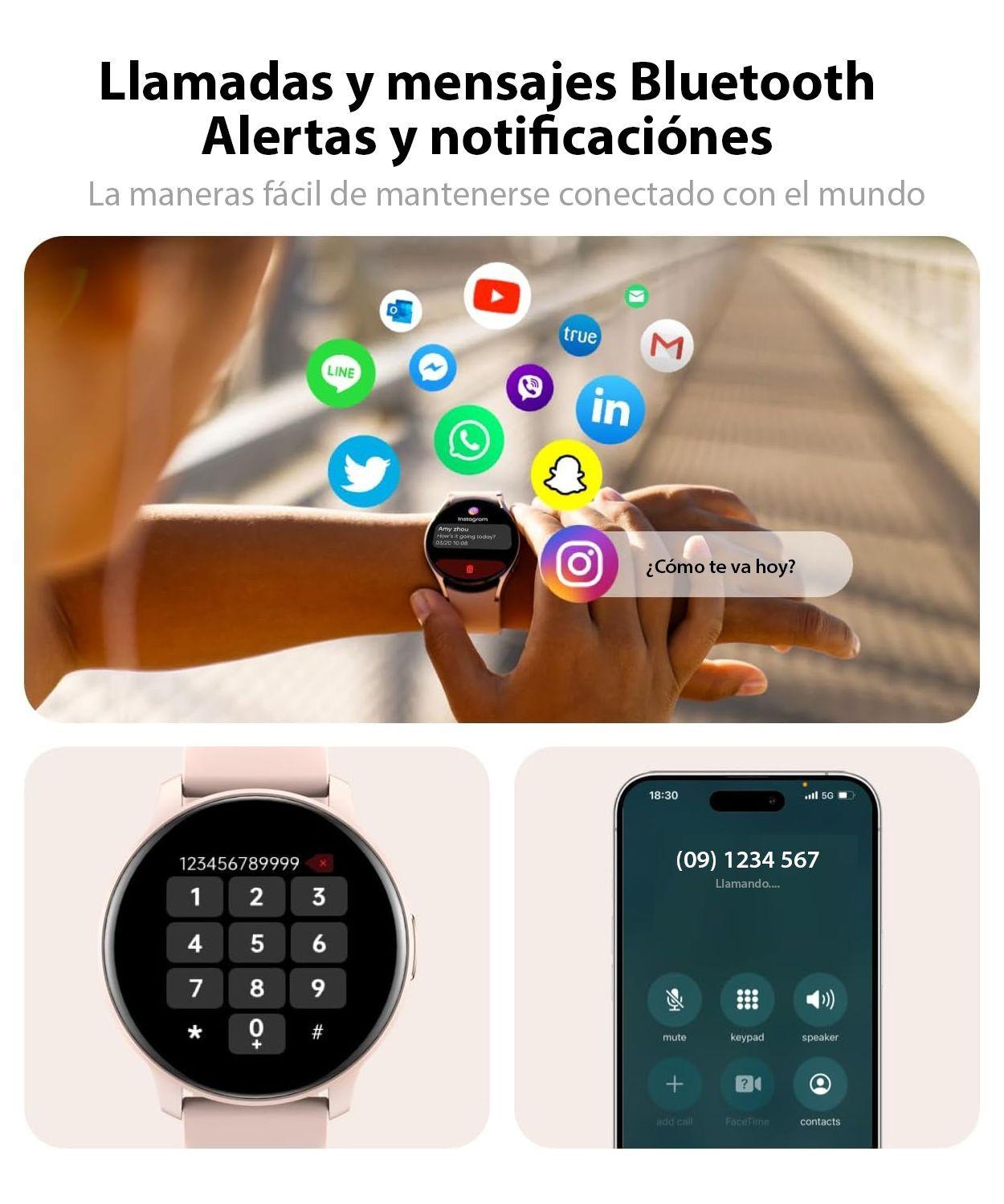 Smartwatch mujer Premium Llamadas Bienestar & Tecnología-1