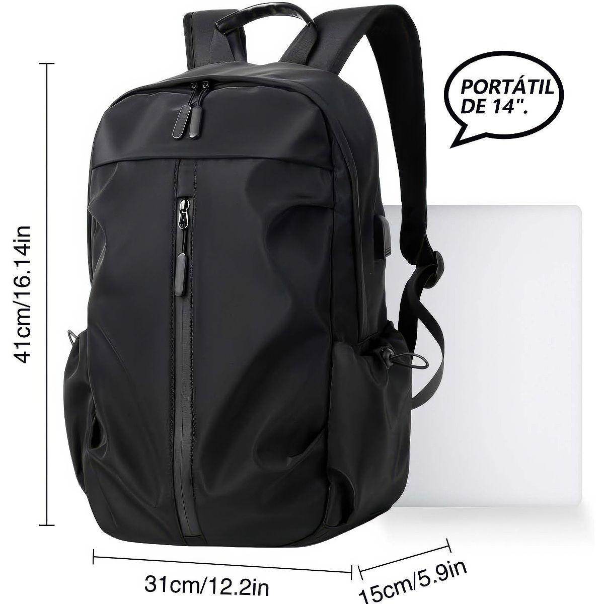  Mochila Notebook Nomad Tech 20-35 Litros USB Viajes y Oficina-5