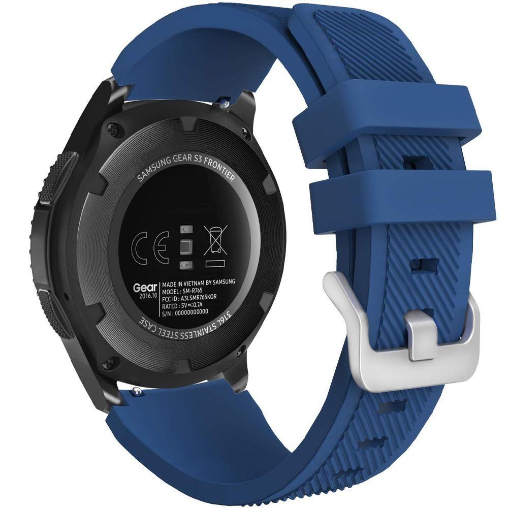 Correa para Smart Watch universal 22 mm de Silicona azul-0