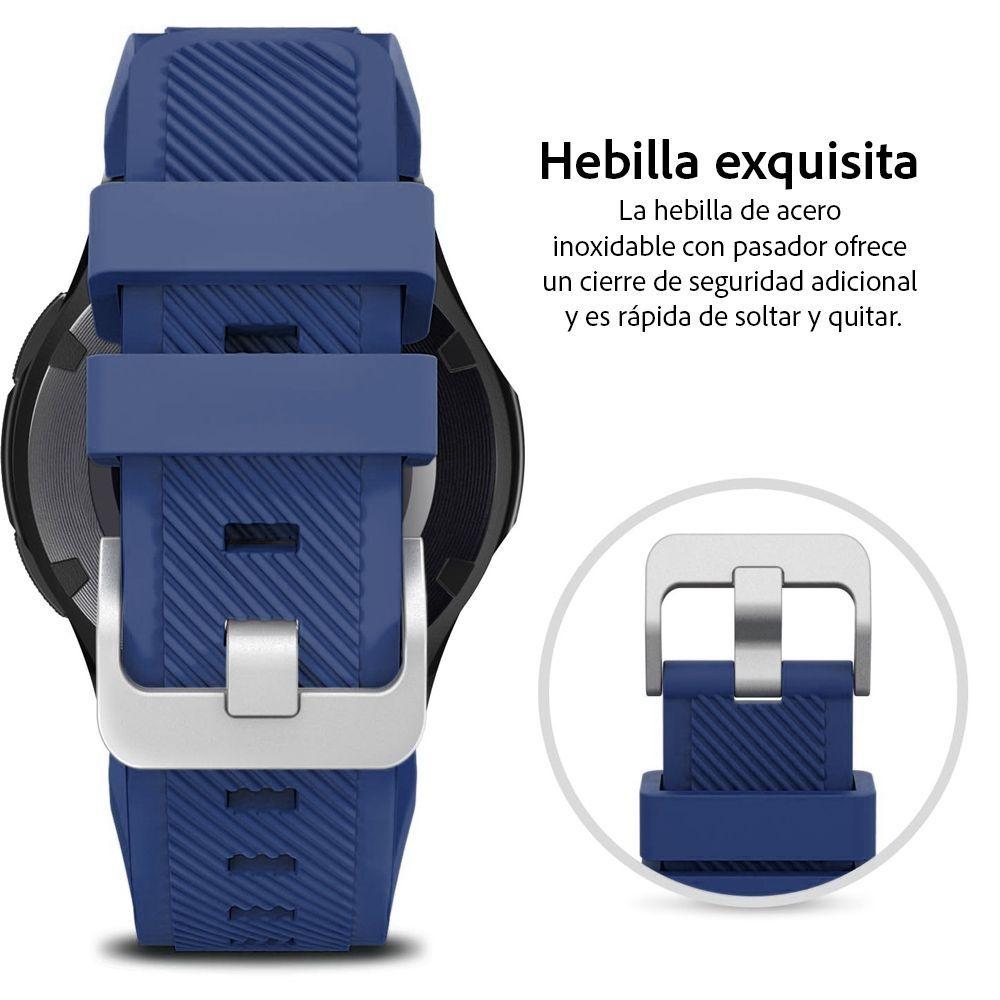 Correa para Smart Watch universal 22 mm de Silicona azul-3