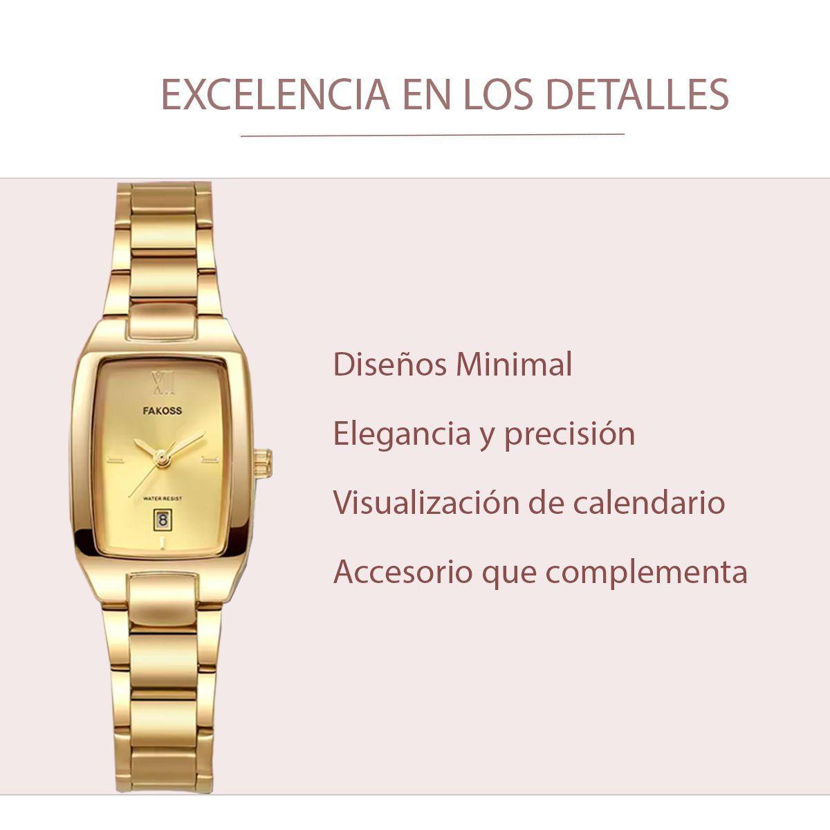 Reloj de Mujer de Pulsera Stella Golden, Estilo y Sofisticación -2