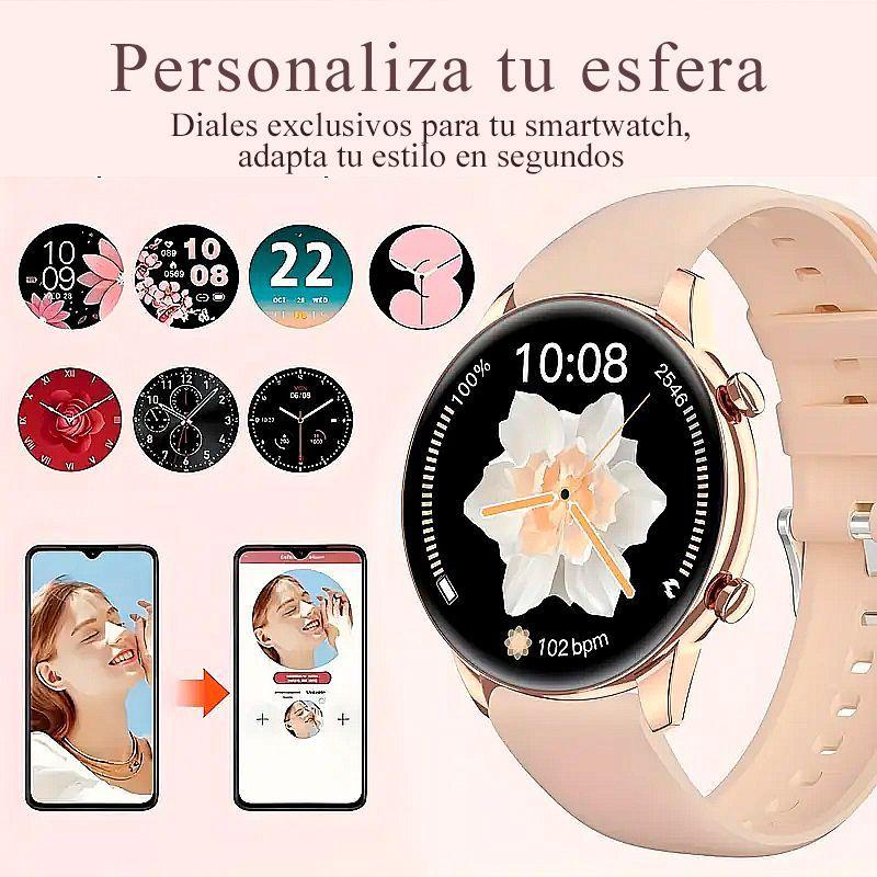 Smartwatch para mujer con Llamadas y Rastreo Fitness-2