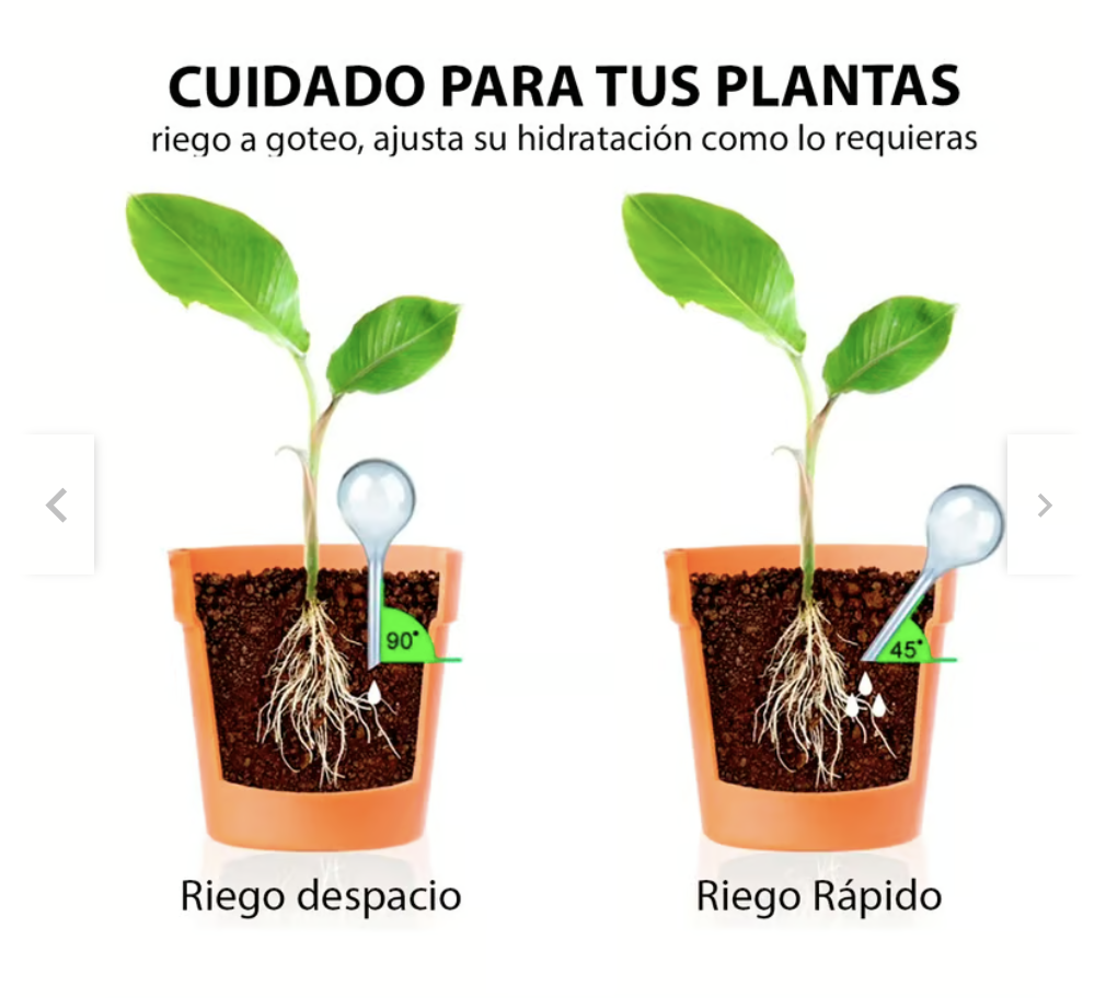 Riego Automático por goteo para plantas - Pack de 5 bombillas 13x5-2