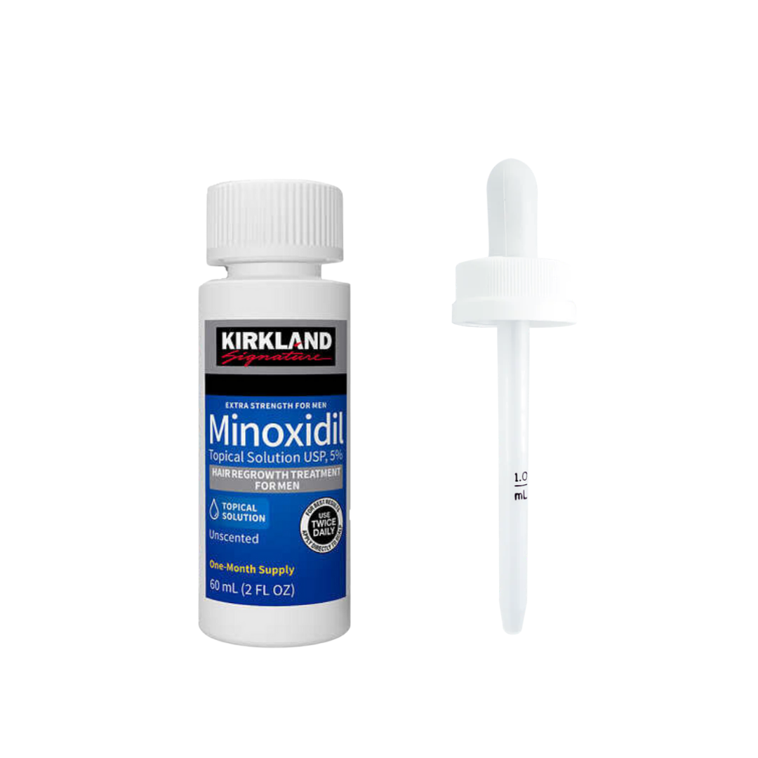 Mínoxidil kirkland 5% 1 mes de tratamiento + obsequio atomizador o gotero -1
