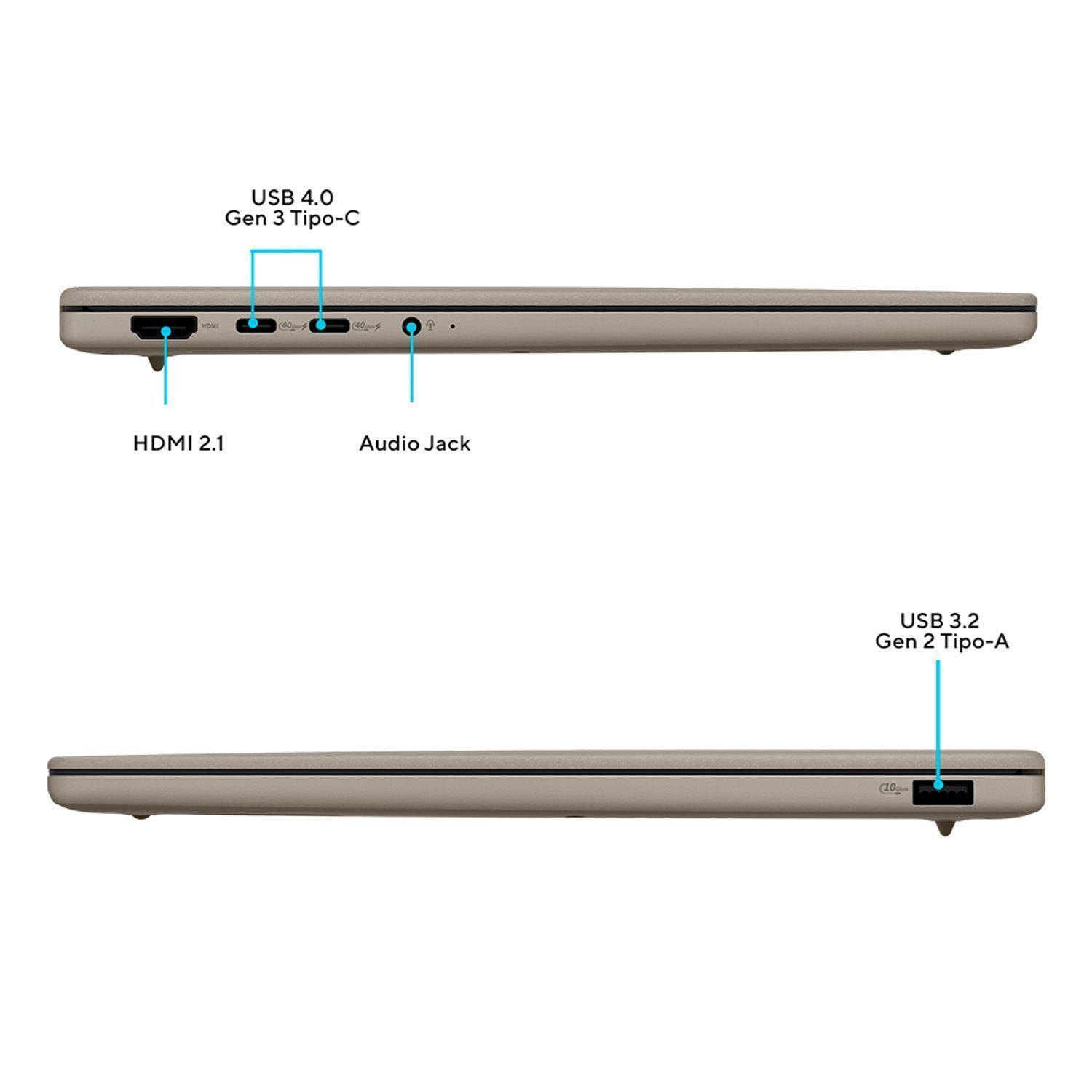 Notebook ASUS Zenbook A14 Snapdragon X 32GB 1TB OLED-1
