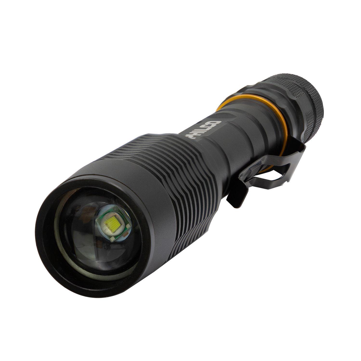 Linterna LED Profesional Multi Uso con Zoom High Power T6-4