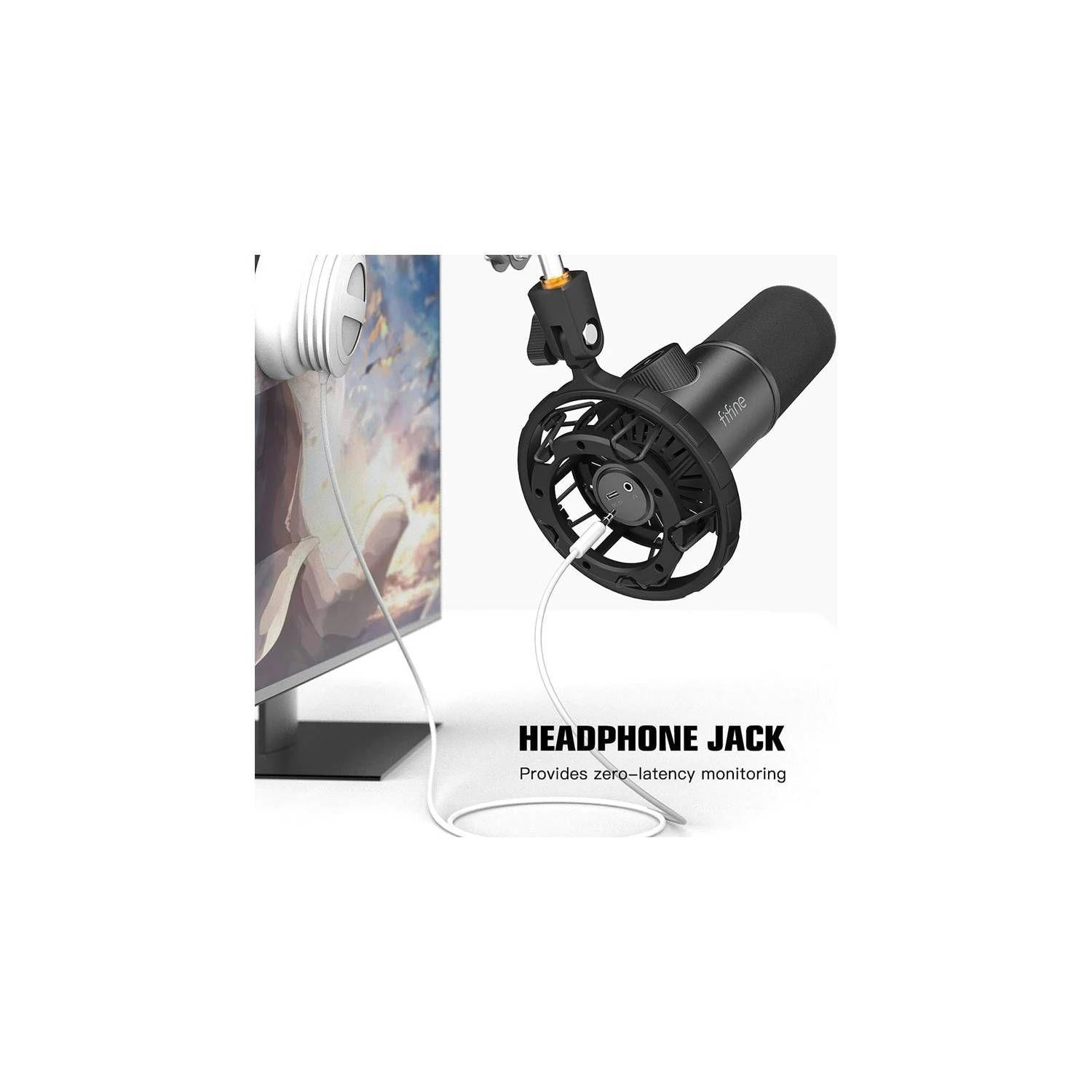 Microfono Streaming Podcast Gamer Fifine K658 Black-3