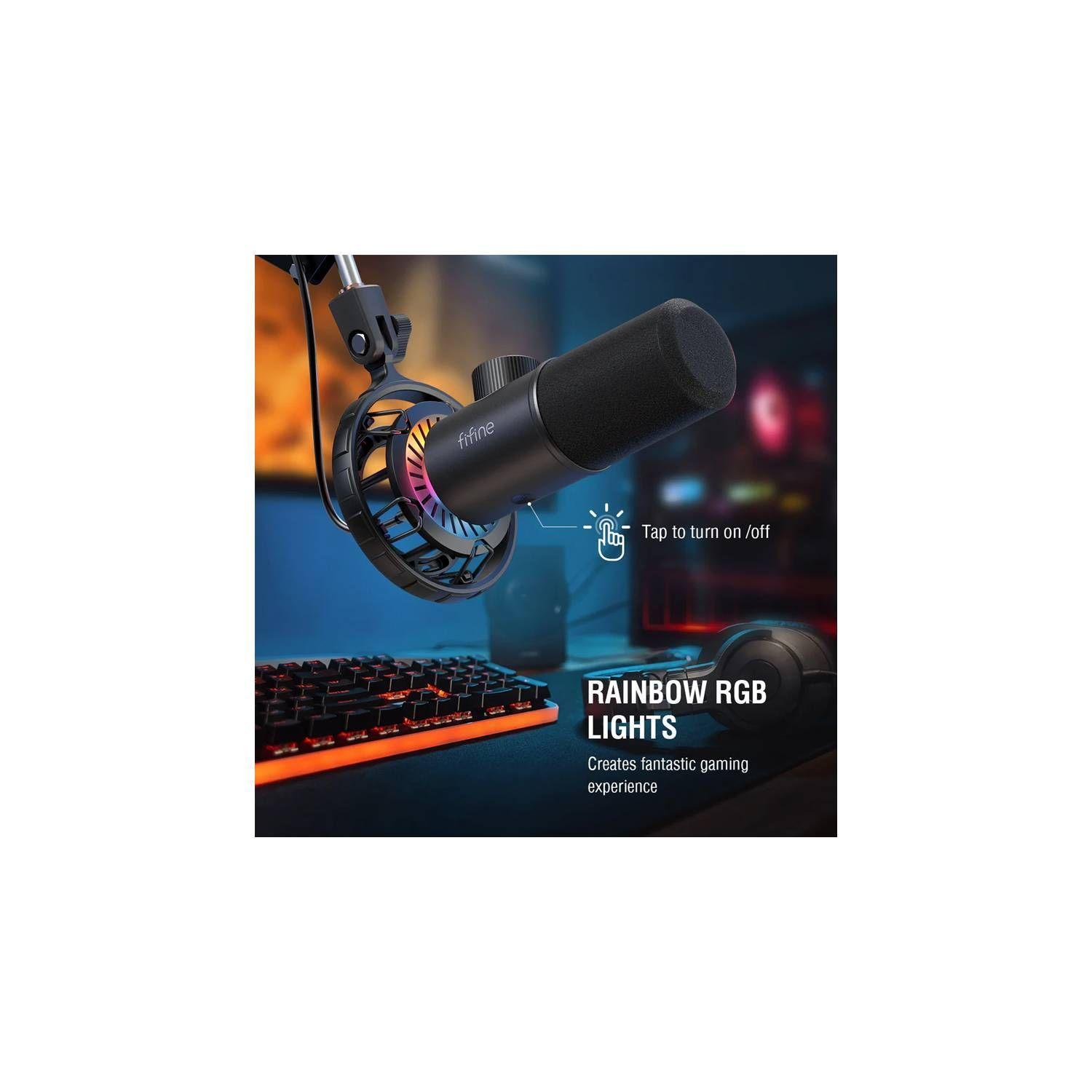 Microfono Streaming Podcast Gamer Fifine K658 Black-4