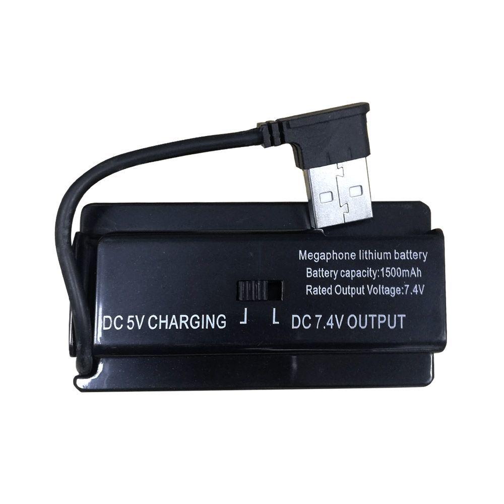 Megáfono Mlab 25w Sirena Graba Voz Recargable 500m-4