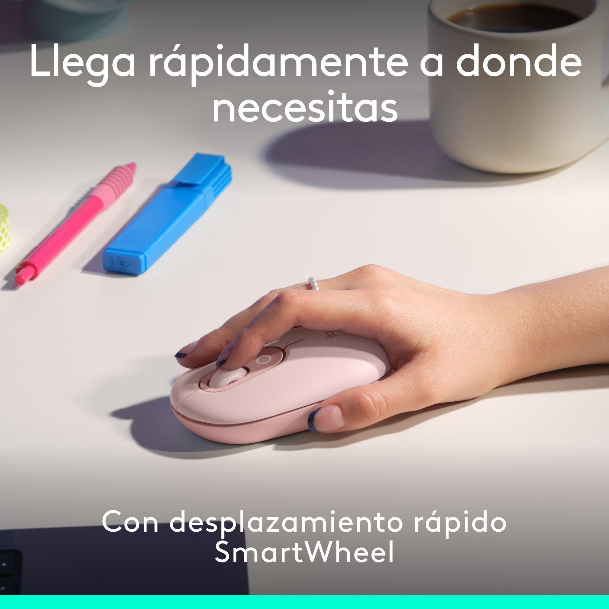 Kit Teclado Y Mouse Logitech Pop Icon Español Rosado-6