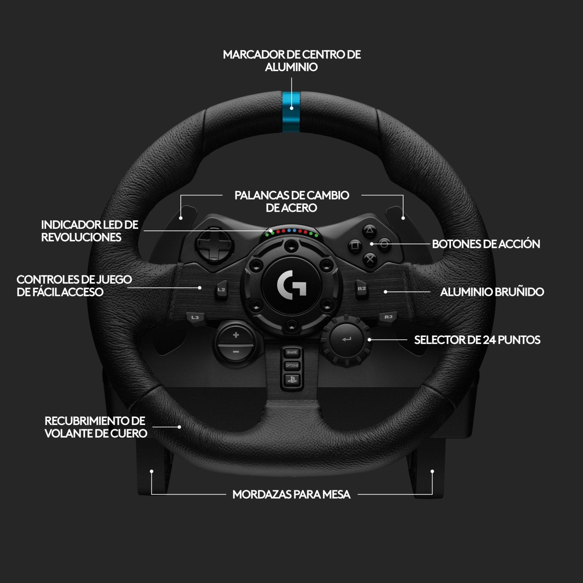 Volante Logitech G923 True Force Ps3 Ps4 Ps5 Pc -6