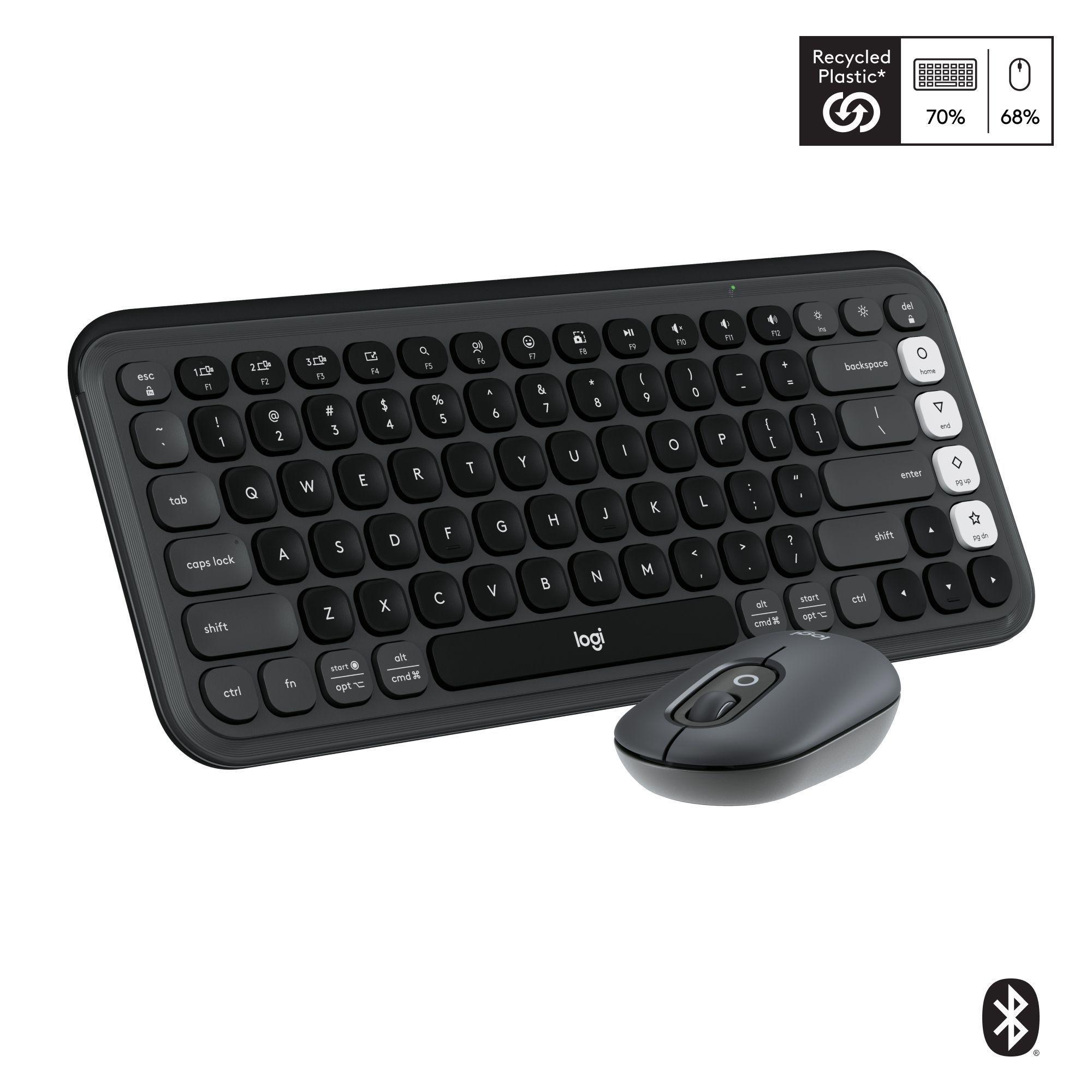 Kit Teclado Y Mouse Logitech Pop Icon Español Grafito-5