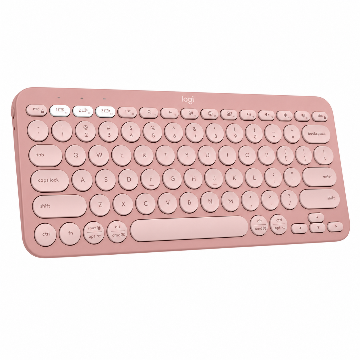 Teclado Logitech Pebble Keys 2 K380S Rosado Espa ol-2