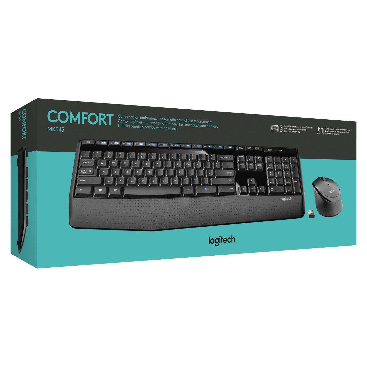 Kit de Teclado y Mouse Logitech MK345-3