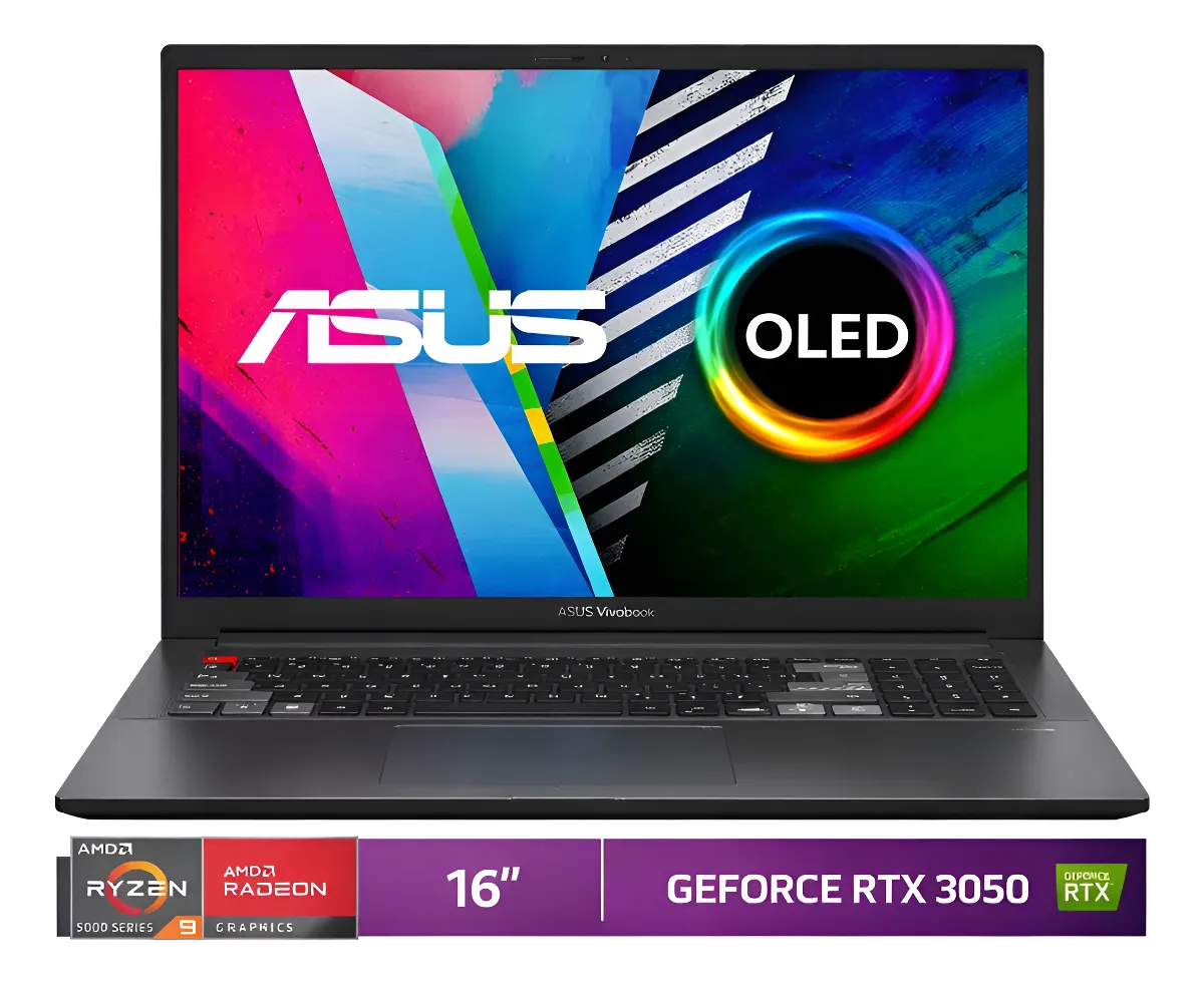 Notebook Gamer Asus Oled 16'' Ryzen 9 Rtx 3050 16gb 1tb Negro (Reacondicionado)-0
