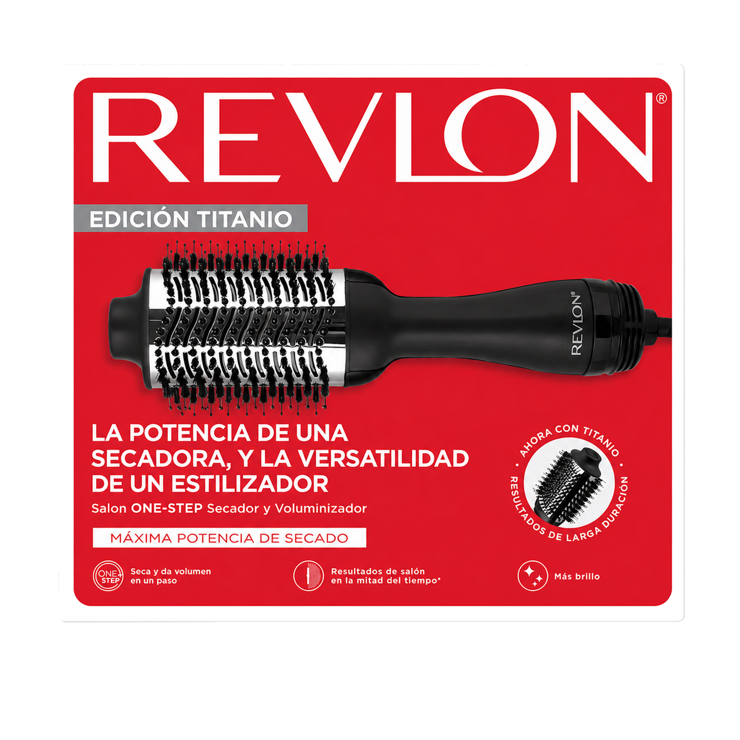 Cepillo Secador Voluminizador Titanio OneStep Revlon-3