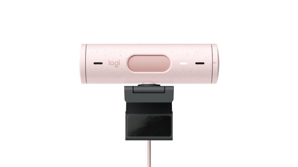 Camara Web Logitech Brio 500 Full Hd 1080p Rosado-2