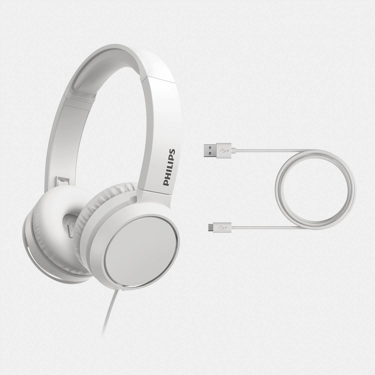 Audífonos Alambricos Philips Con Manos Libres Tah4105w-1