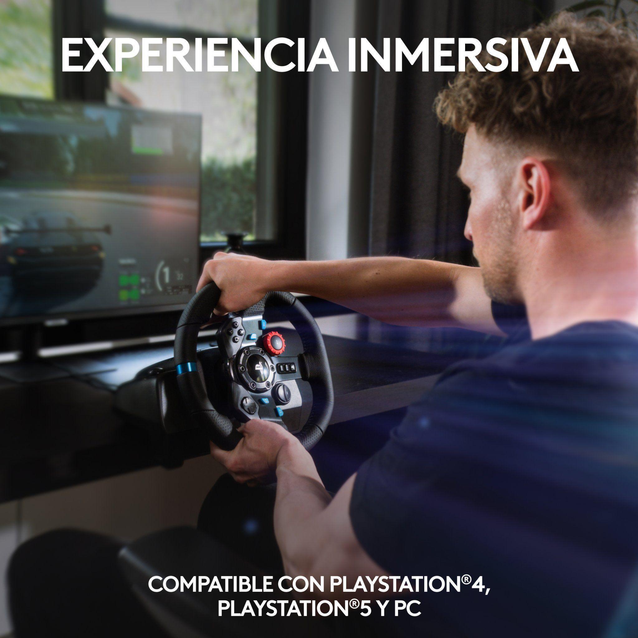 Volante Logitech con pedales G29 para Ps3 Ps4 Ps5 y PC-3