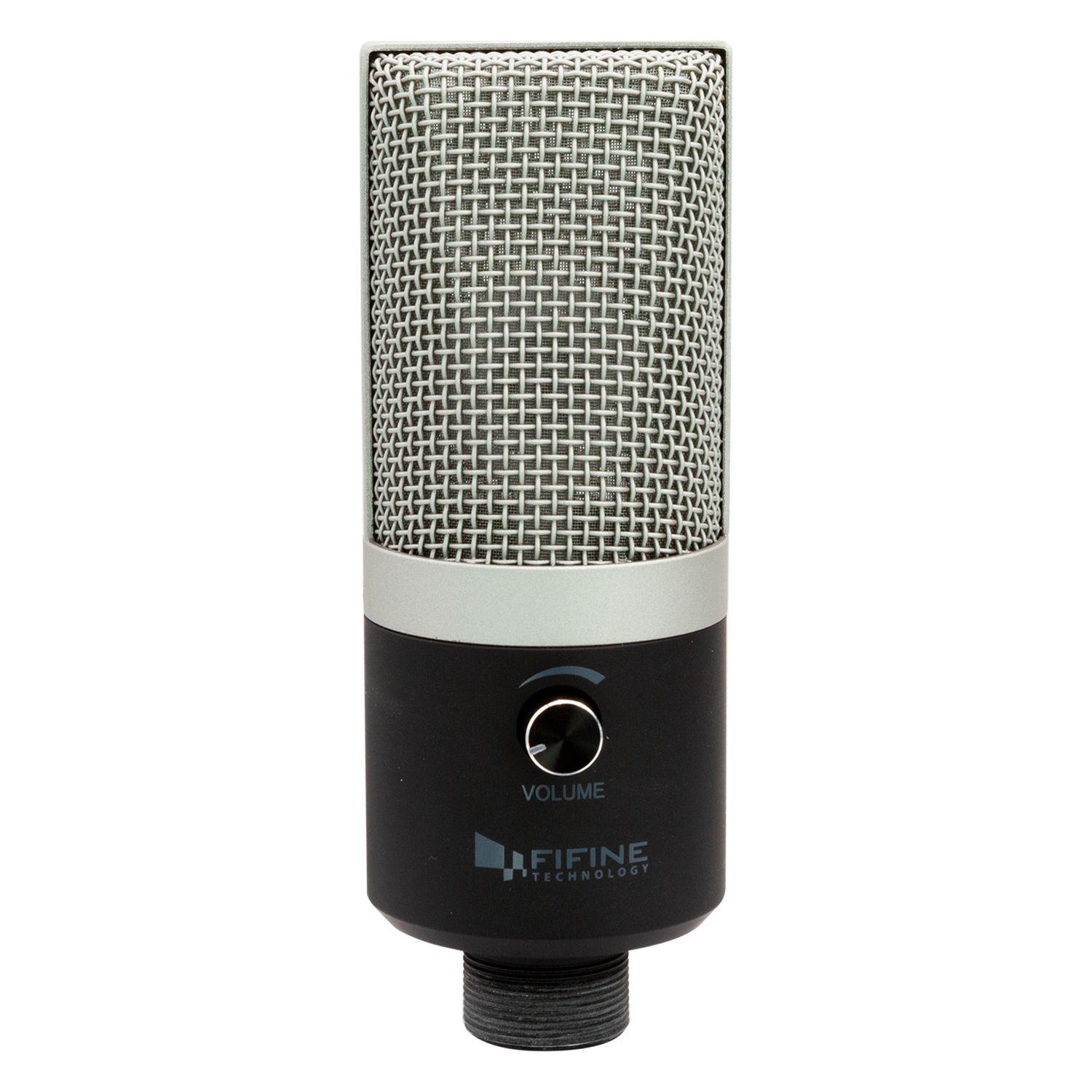 Micrófono Fifine T670 Condensador Cardioide Negro plata-5