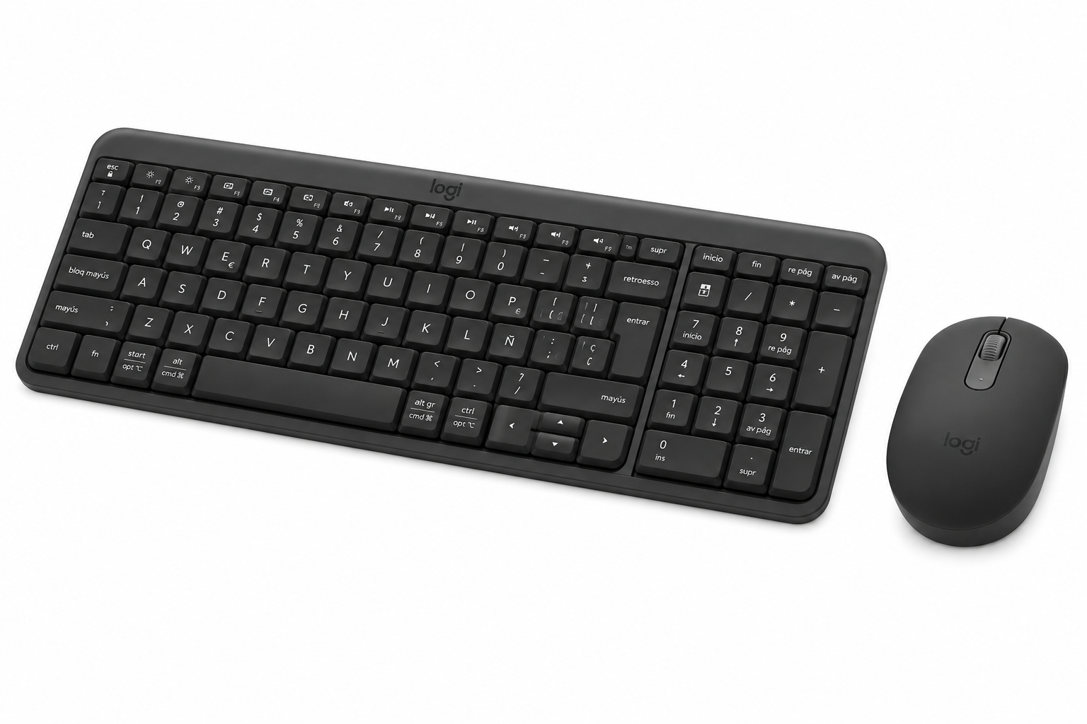 Teclado Mouse Logitech MK250 Negro Espa ol-0