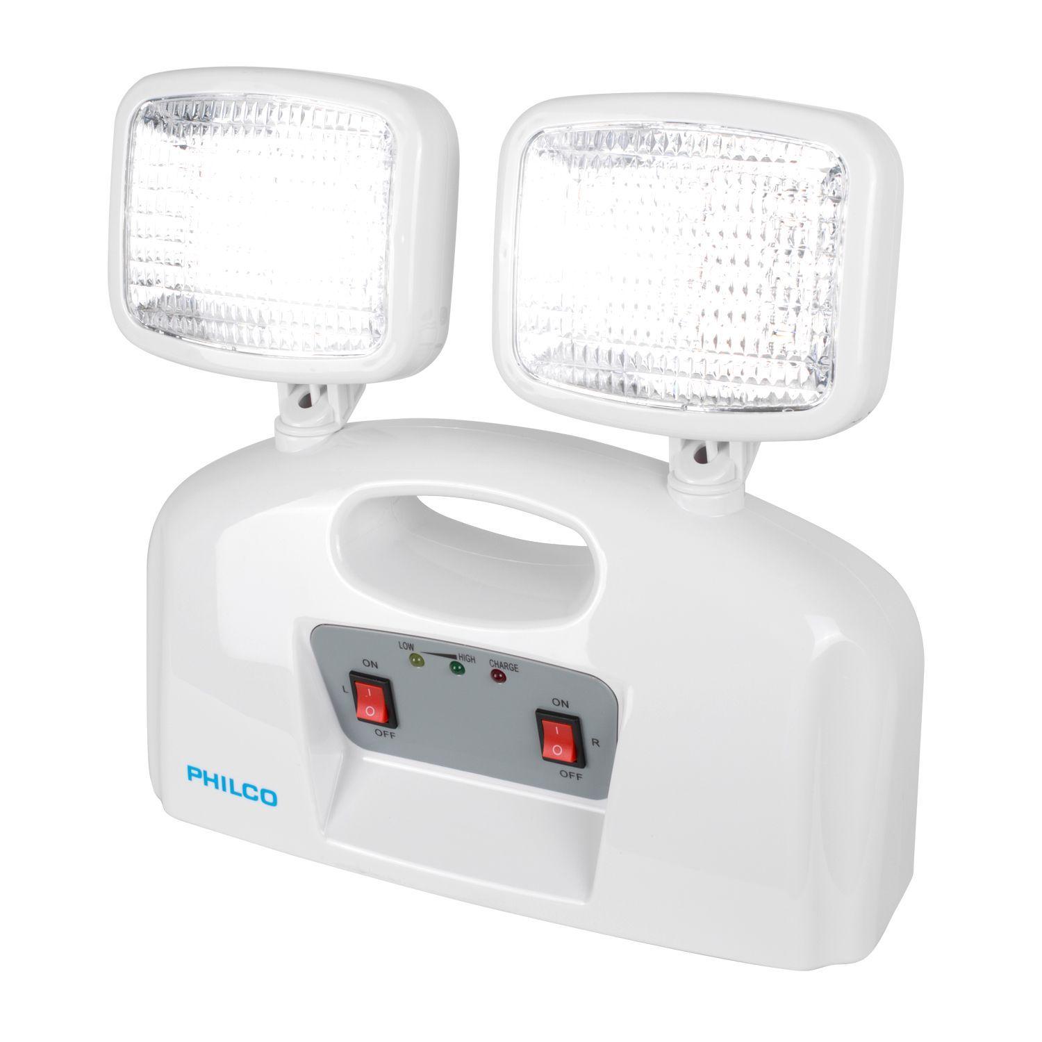 Lampara De Emergencia Philco Led 2 Focos-2