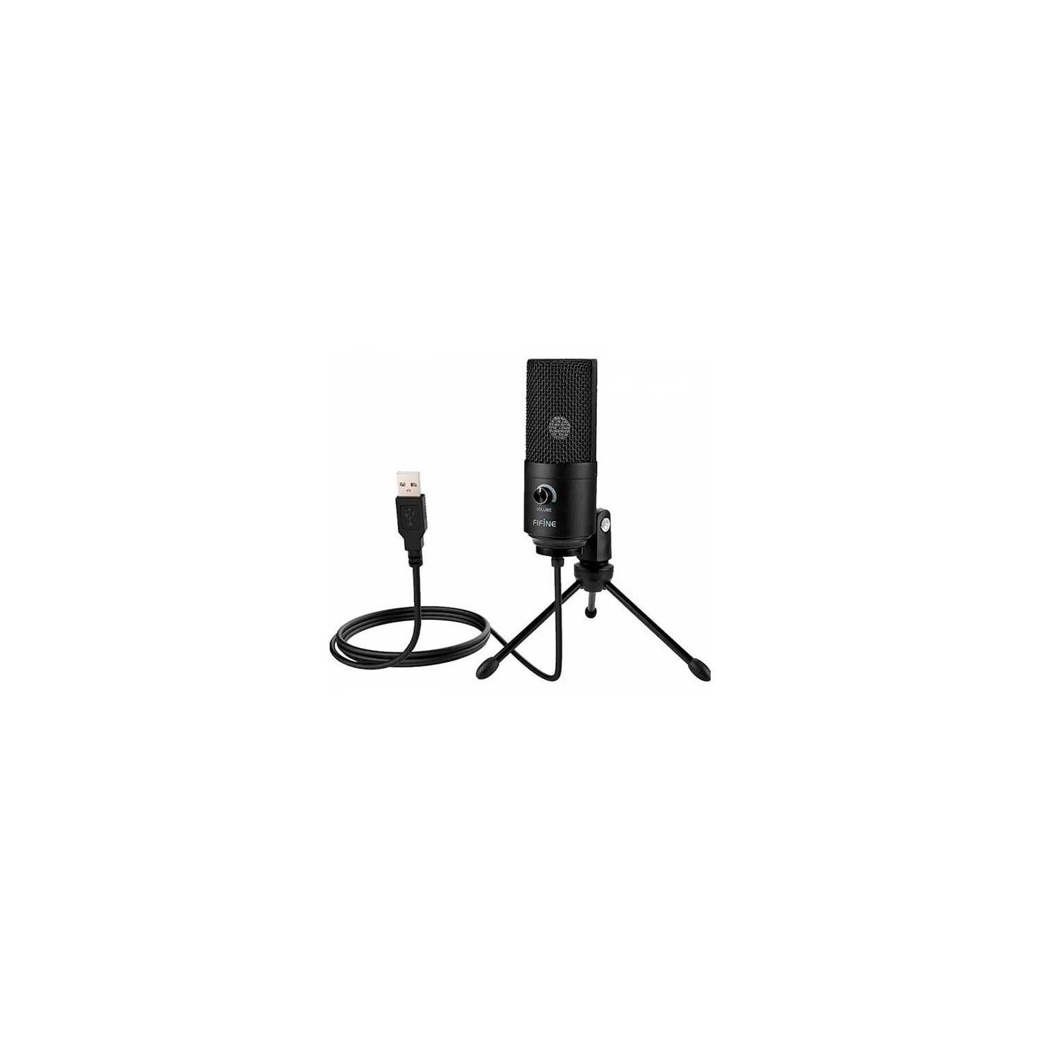 Microfono Profesional Fifine K669 para PC y PS4 Negro-1