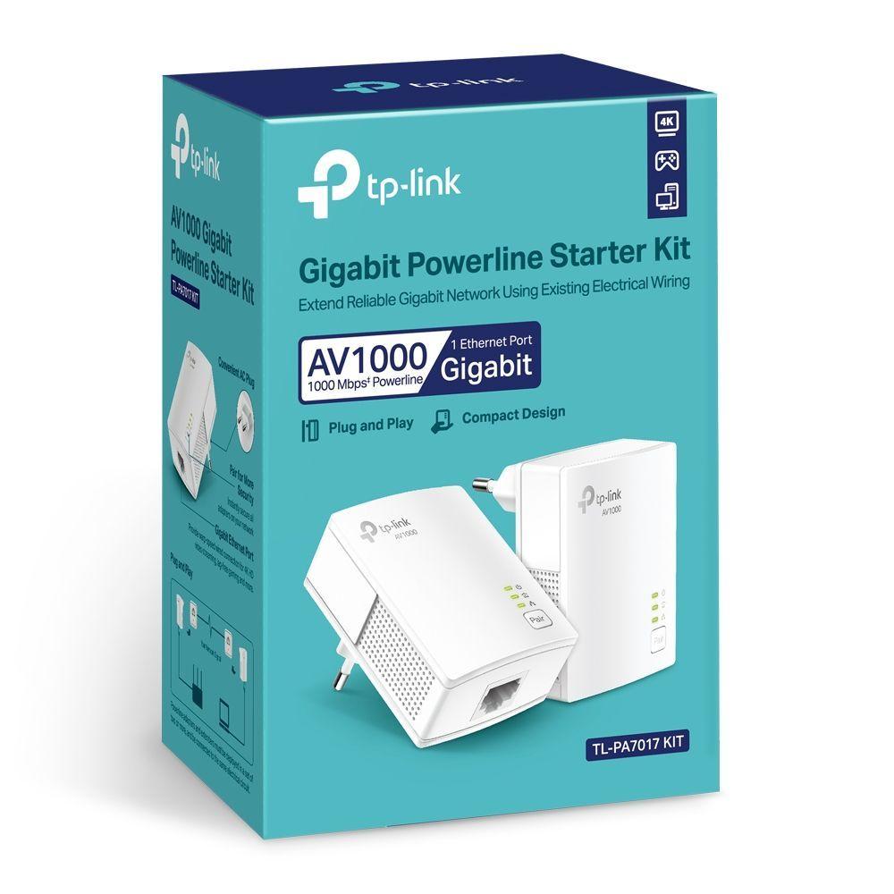Kit Repetidor Powerline Av1000 Gigabit Tp-link TL-PA7017 Kit-5
