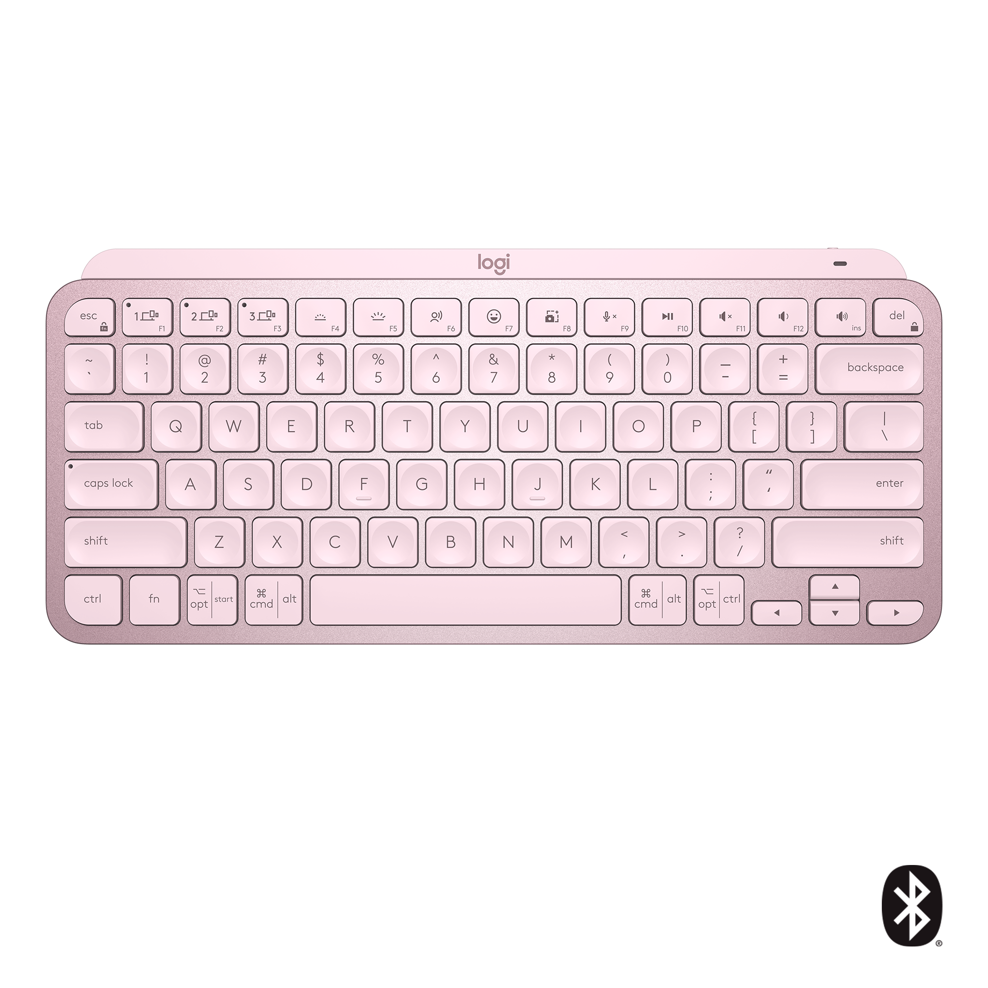 Teclado Logitech Mx Keys Mini Rose-0