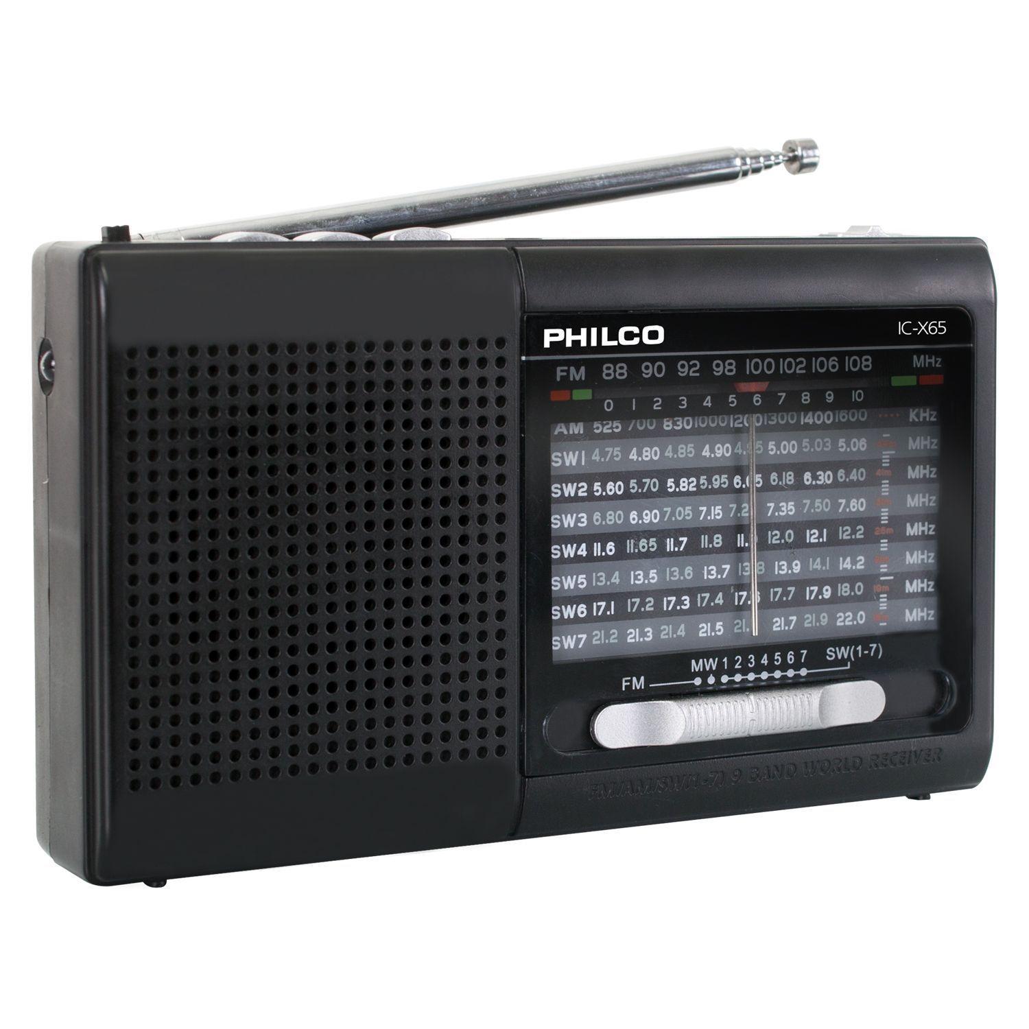 Radio Portatil AM FM BT SD Linterna Philco ICX-65-0