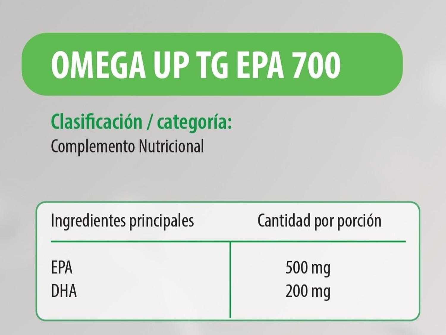 Omega Up Tg Epa 700 + Mascarilla Con Cobre-3