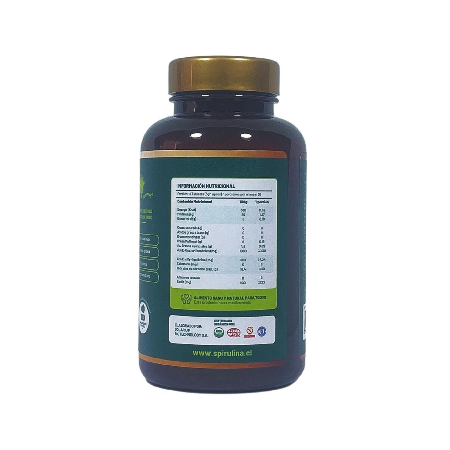 Pack Spirulina con Lecitina + Spirulina 180 Tabletas.-3