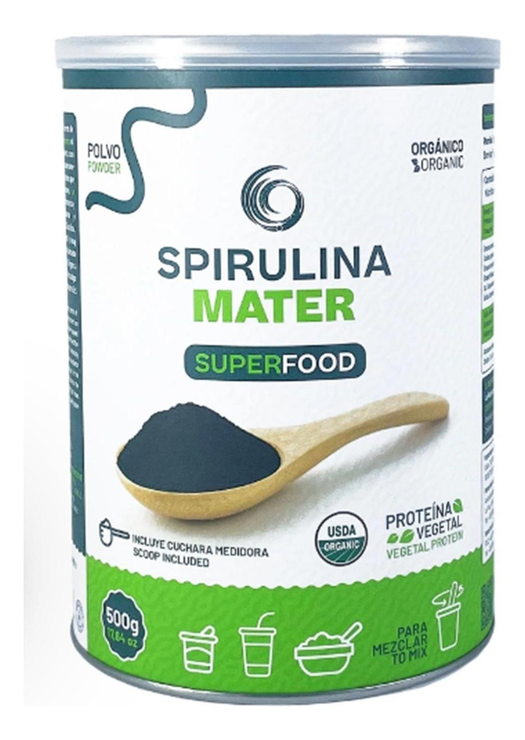 Spirulina Mater Orgánica En Polvo 500 G.-0