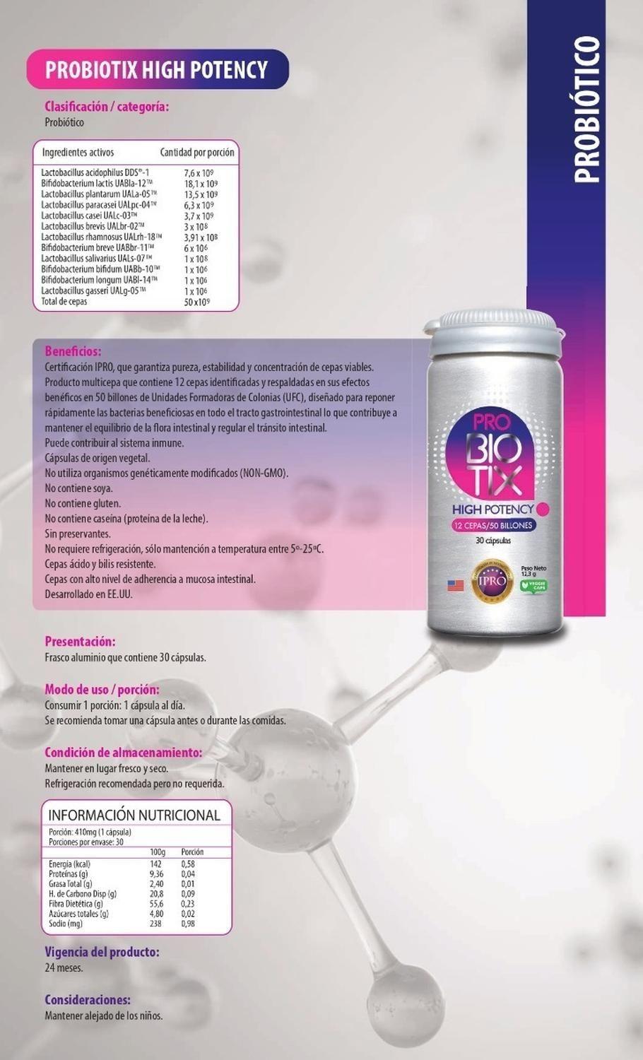 Probiotico Probiotix High Potency-2