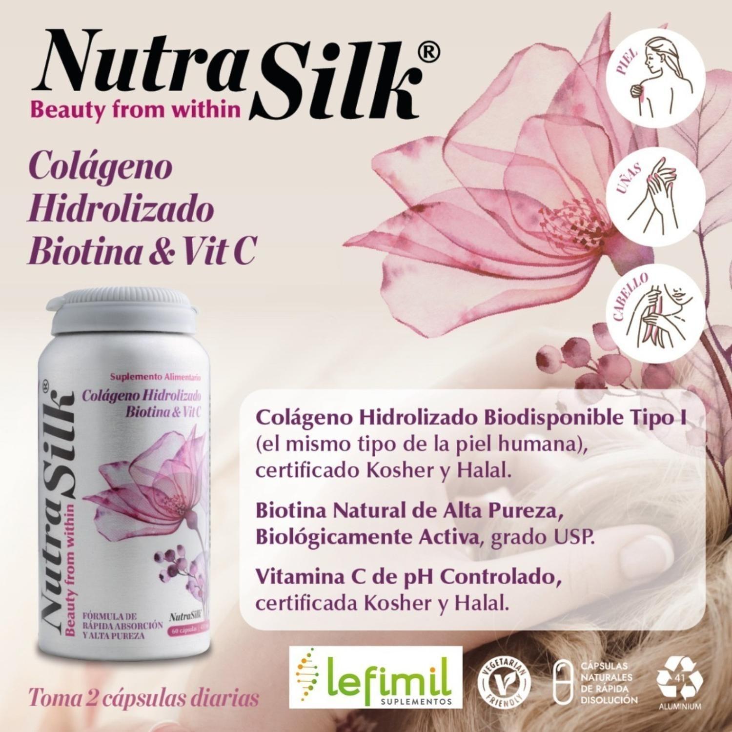 Nutra Silk - Colágeno Hidrolizado, Biotina Y Vitamina C-2