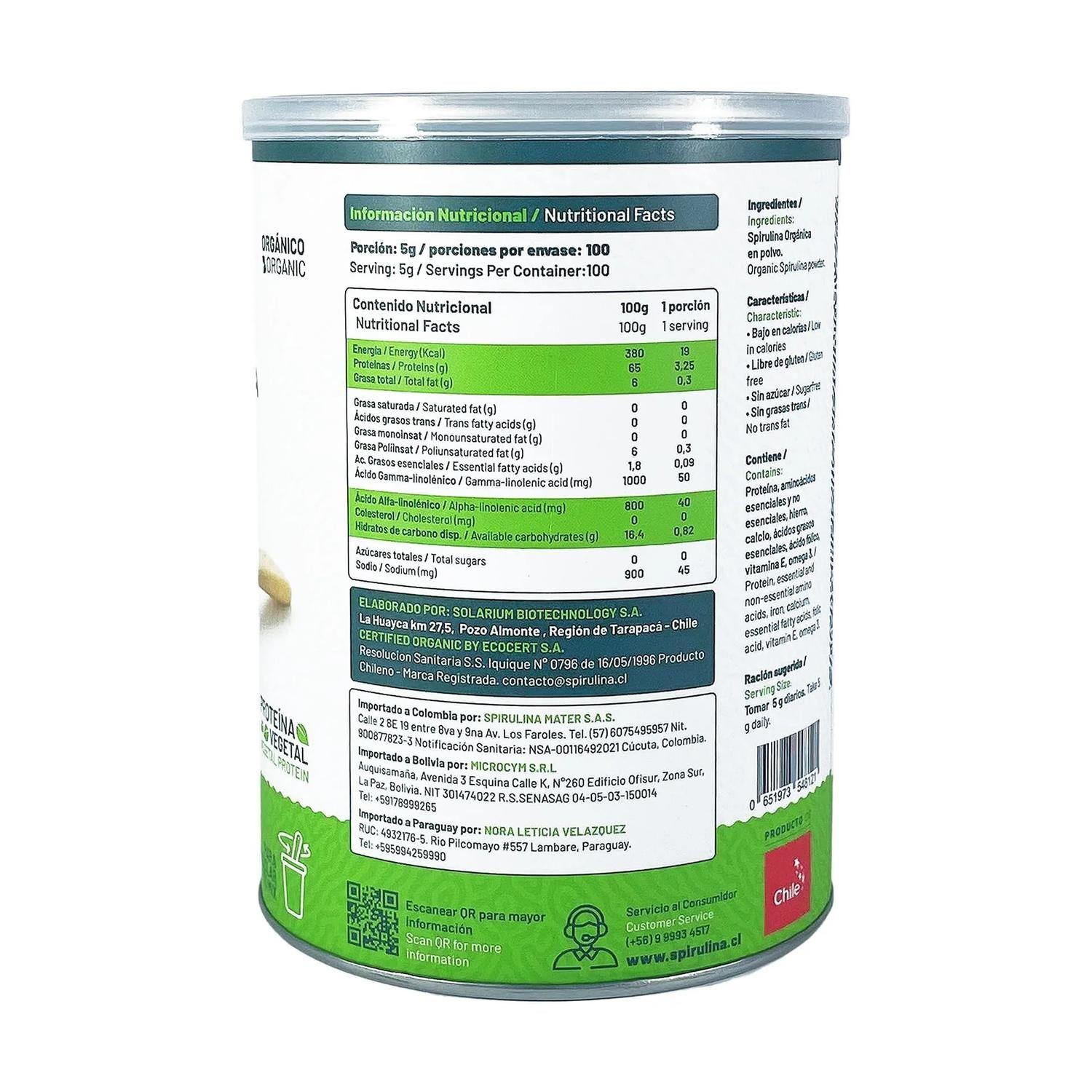 Spirulina Promoción Proteínas 2 X 500g.-1