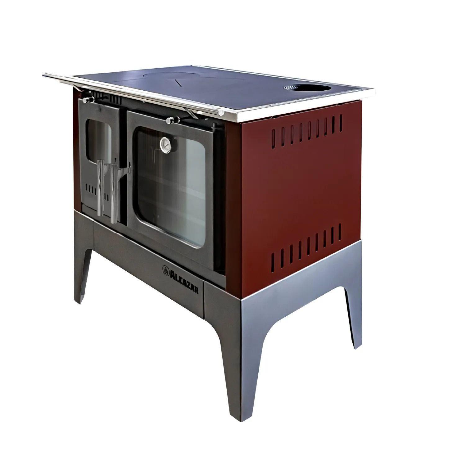 Cocina a Leña Alcazar Europea S800 Burdeo-3