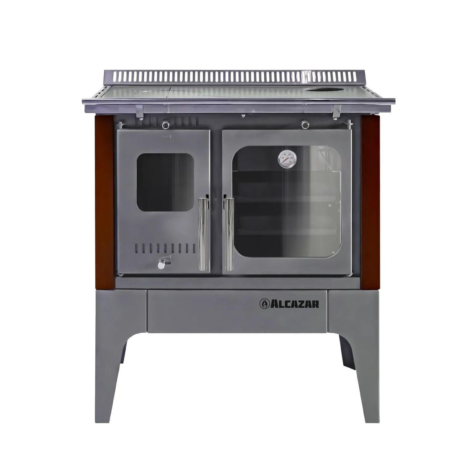 Cocina a Leña Alcazar Europea S800 Burdeo-5