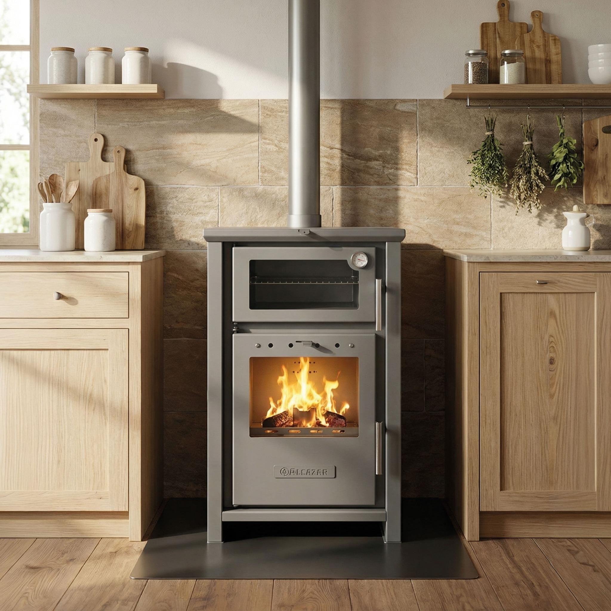 Cocina Policombustible Leña o Pellet Puyehue L-1