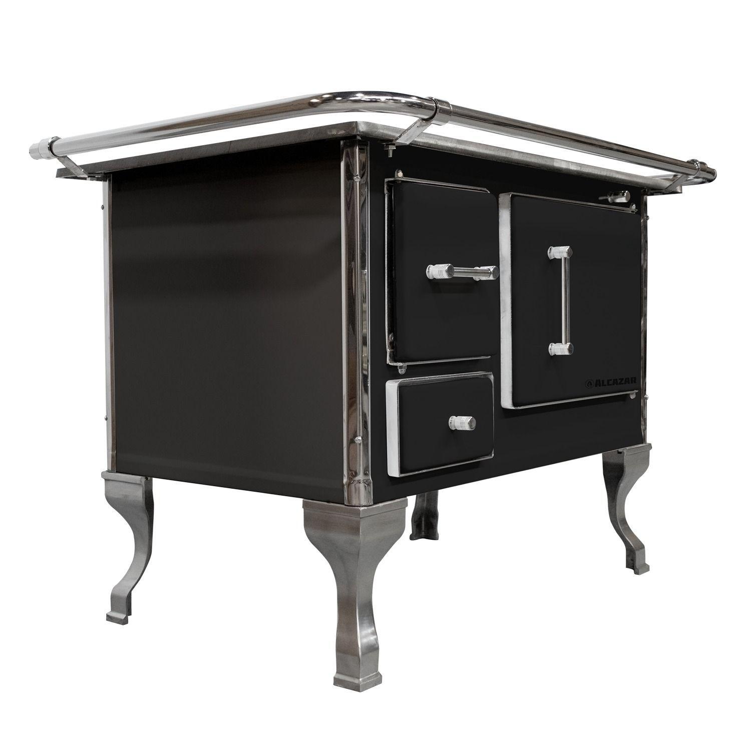 Cocina a Leña Alcazar Llaima 90 Negra-3