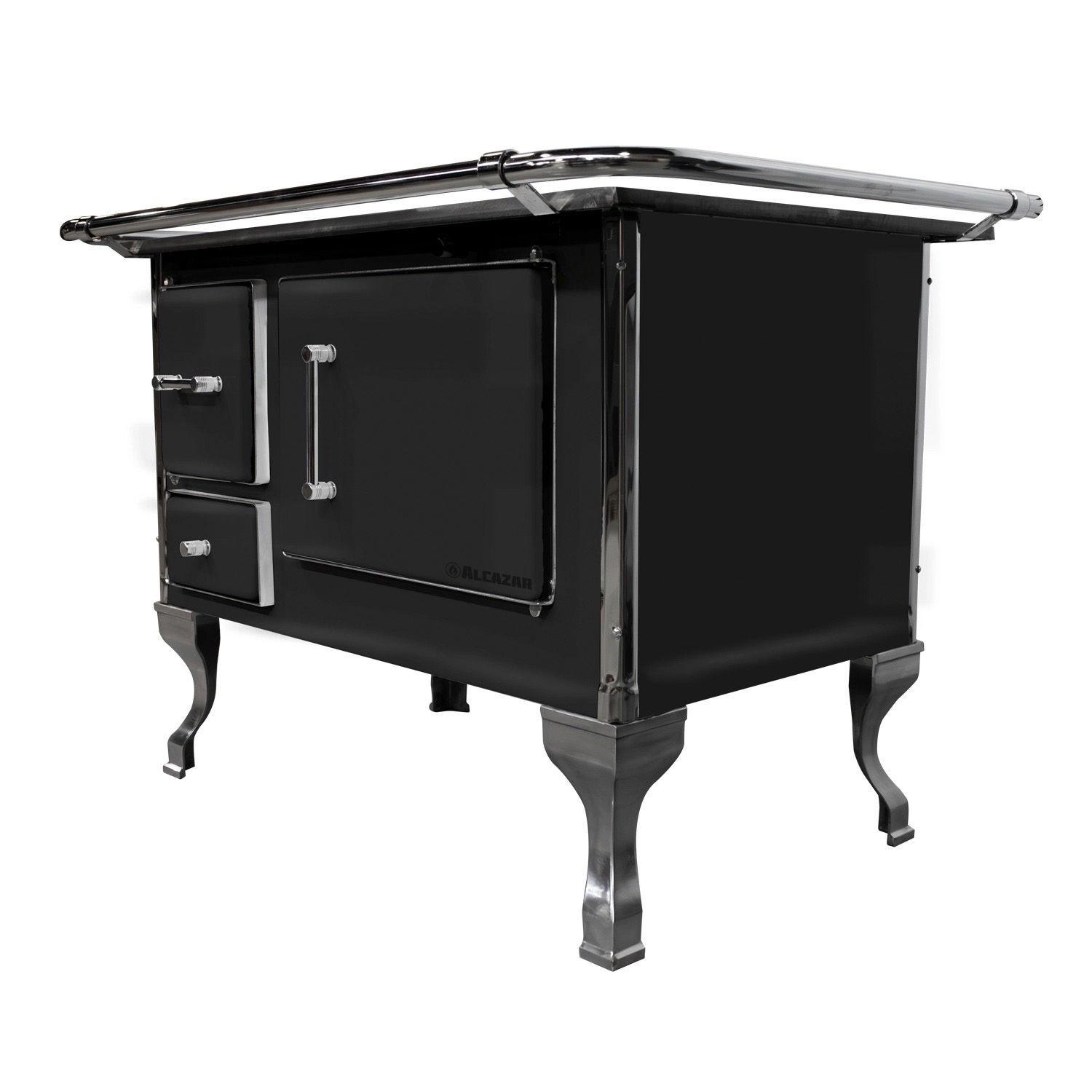 Cocina a Leña Alcazar Llaima 90 Negra-6