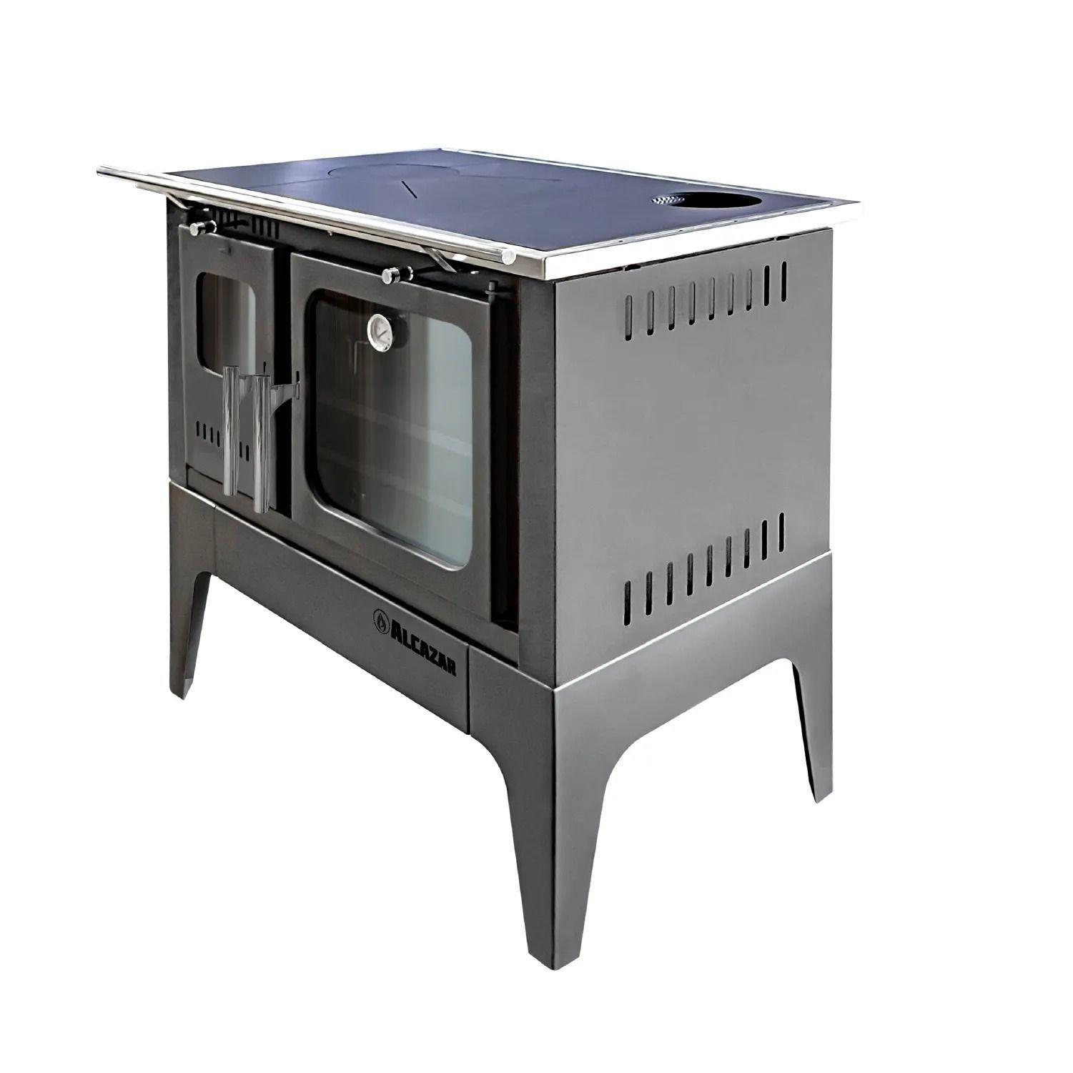 Cocina a Leña Alcazar Europea S800 Gris-3